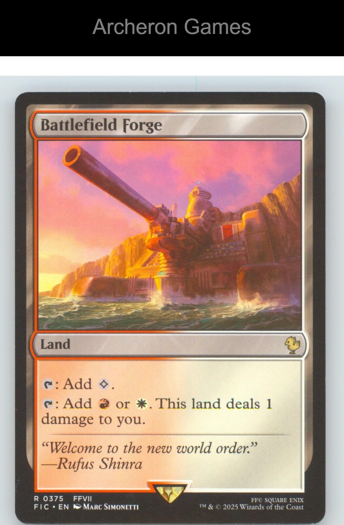 Battlefield Forge FIC 375 R MTG Card NM/EX+