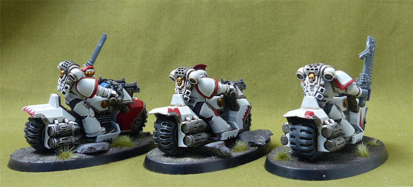 Bike Squad - Space Marines White Scars - Warhammer 40K #2GC