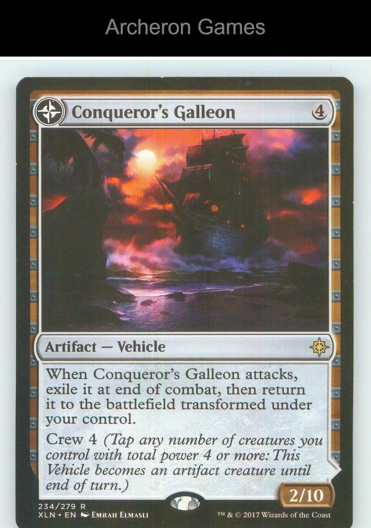 Conqueror's Galleon XLN 234 R MTG Card NM/EX+