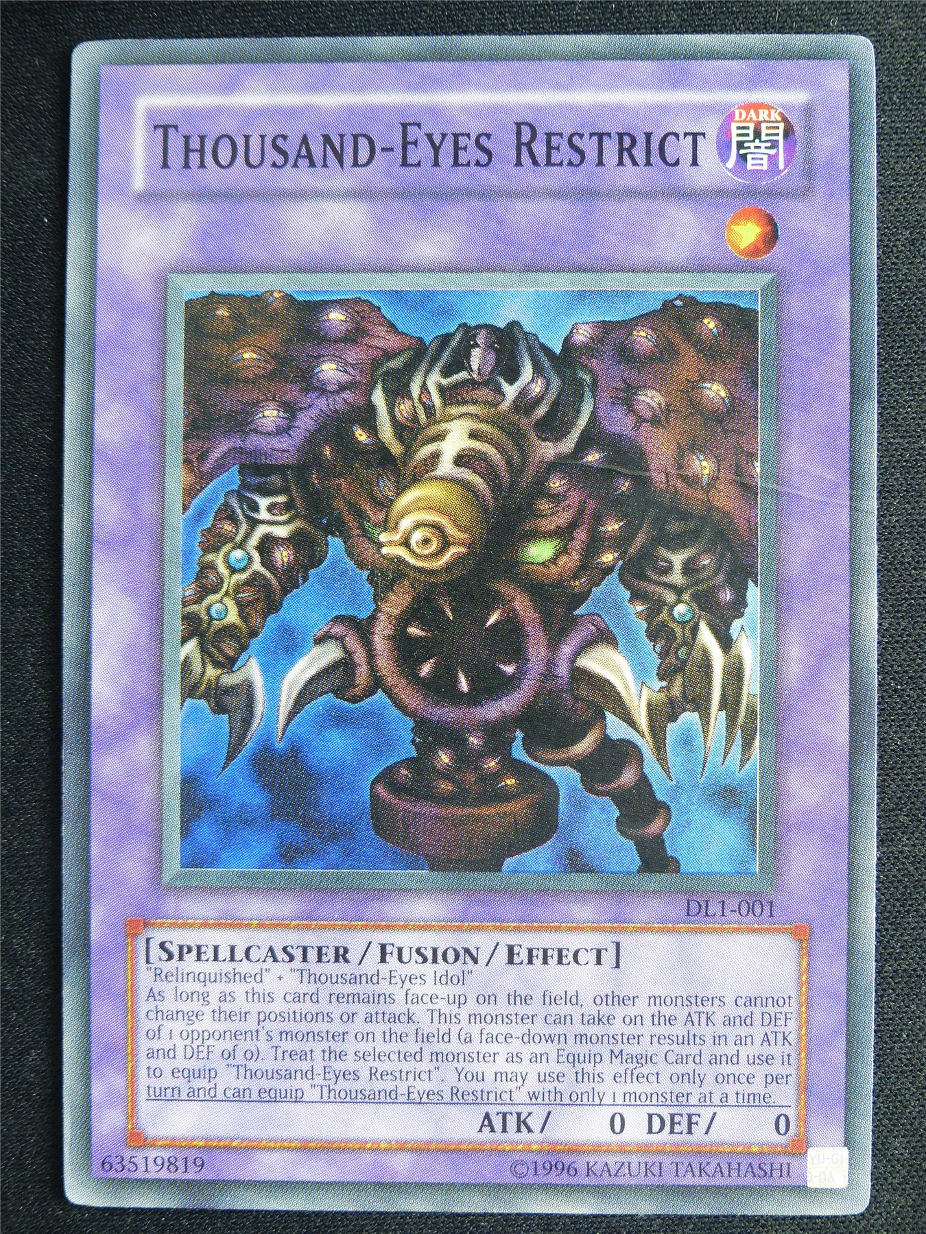 Thousand-Eyes Restrict DL1 Super Rare played - 1st ed Yugioh Card #4S8