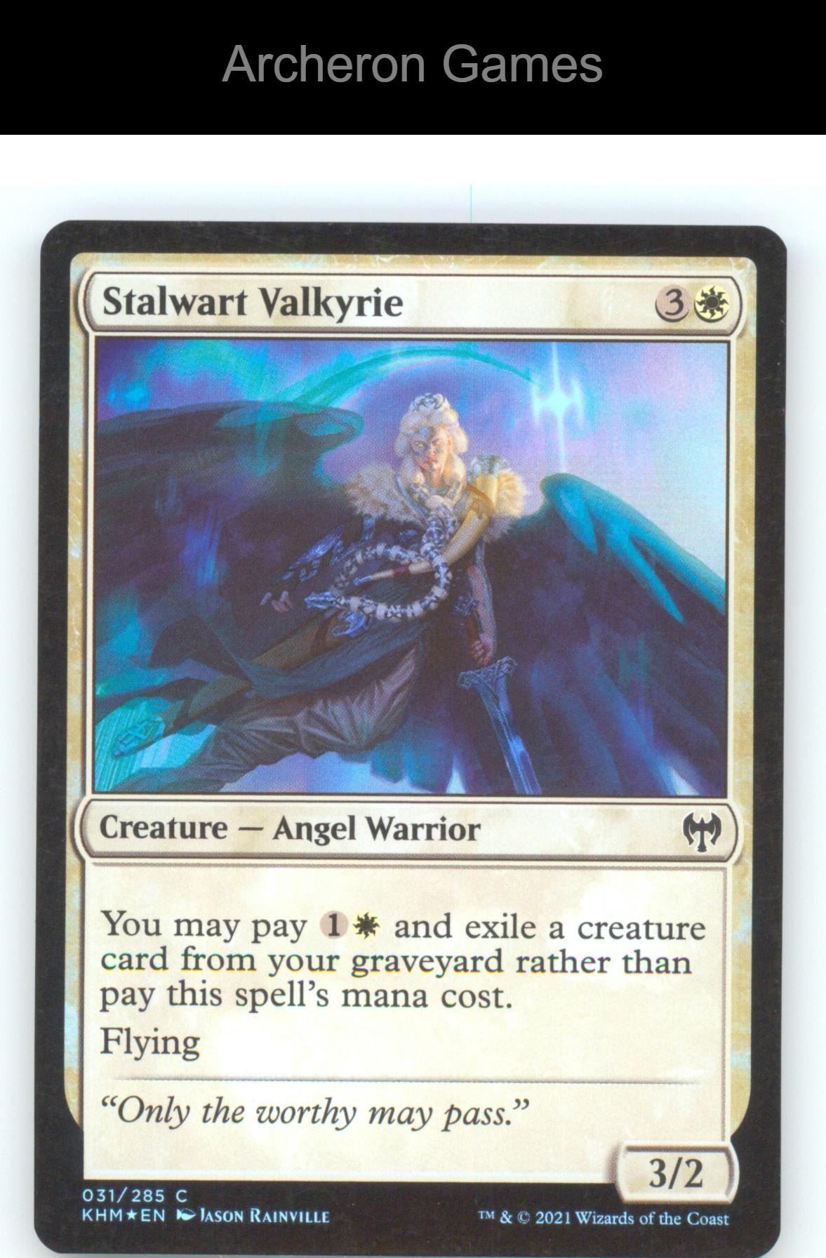 Stalwart Valkyrie KHM 31 C MTG Card Kaldheim Foil
