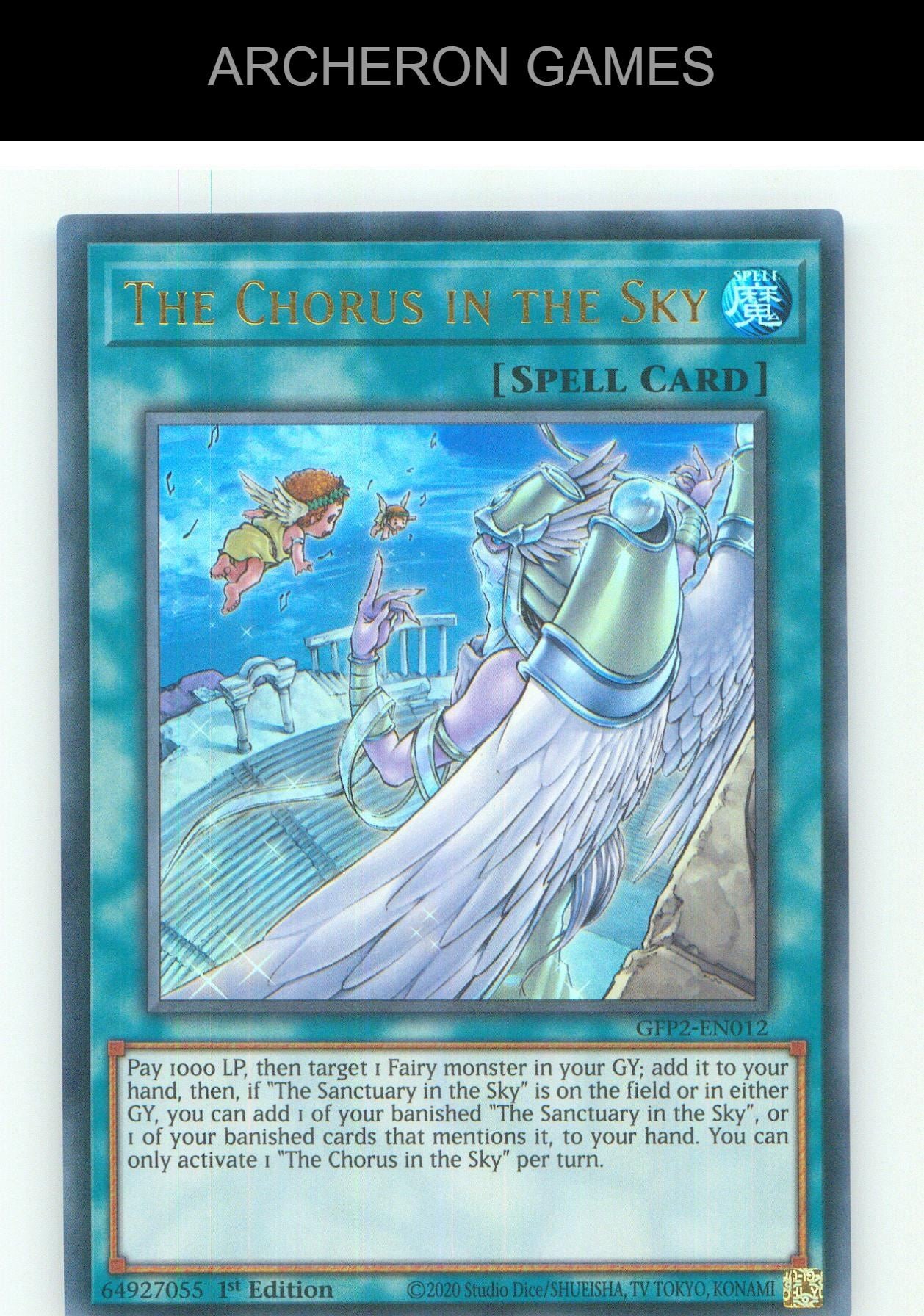 The Chorus in the Sky UR YUGIOH Card 1st Edition