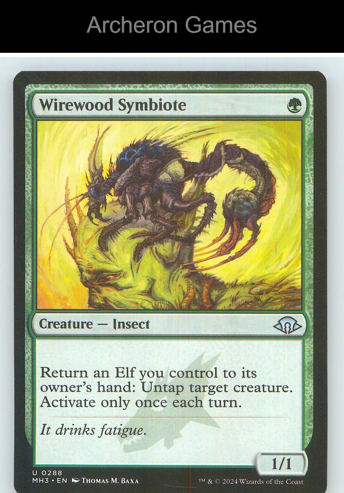 Wirewood Symbiote MH3 288 UC MTG Card NM/EX+