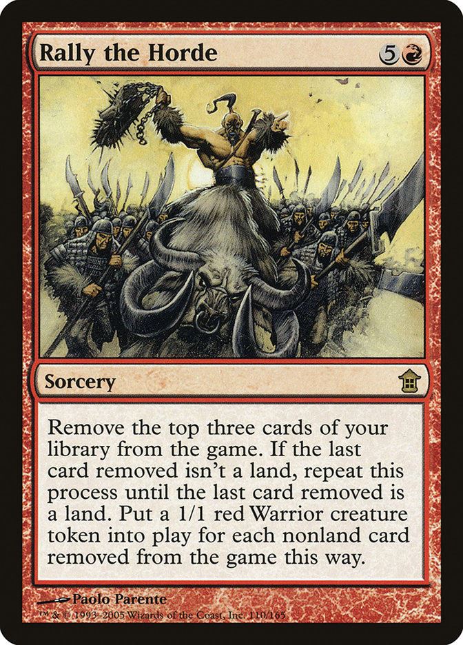 Mtg: SOK : Rally the Horde - - NM