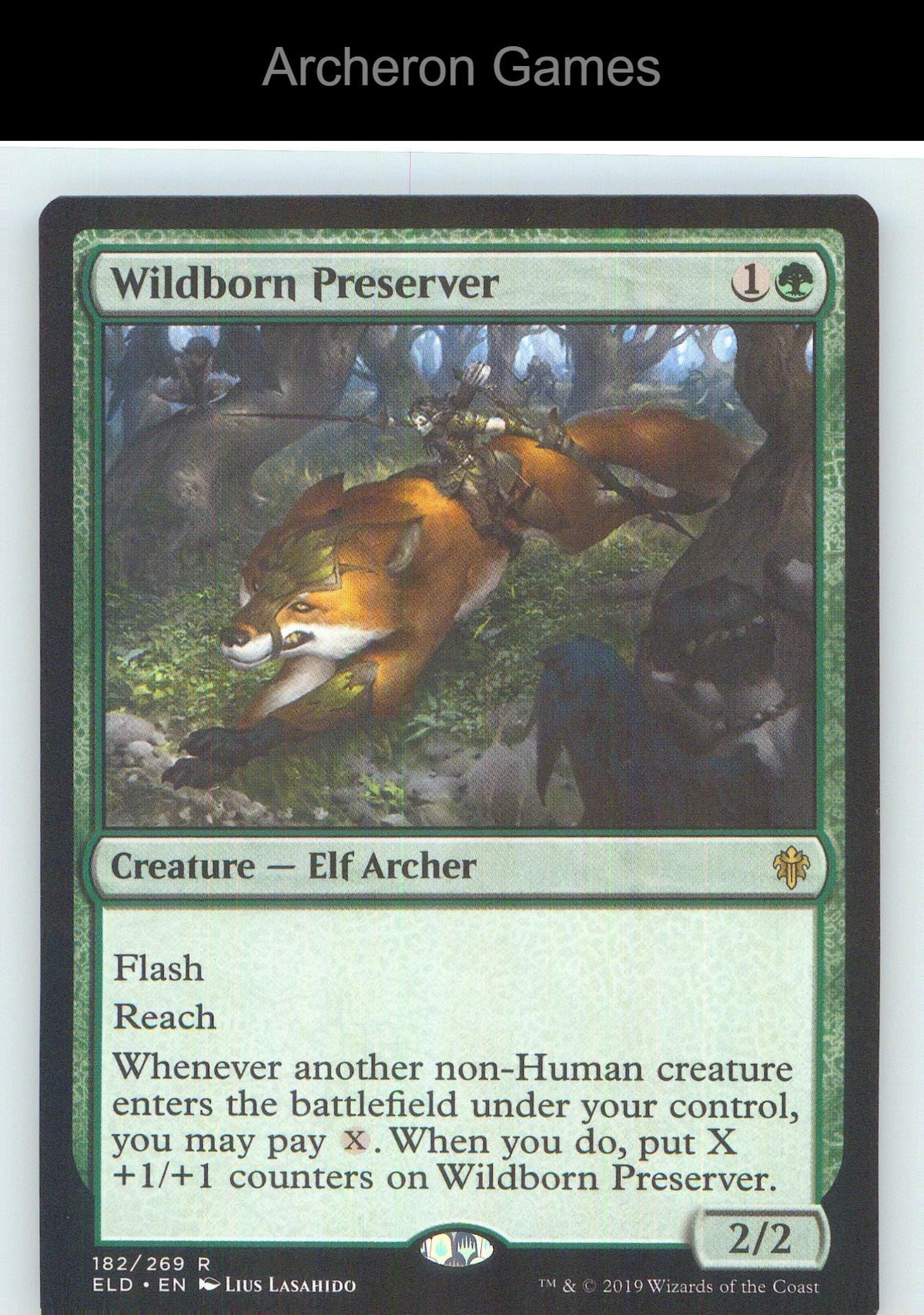 Wildborn Preserver ELD 182 R MTG Card NM/EX+