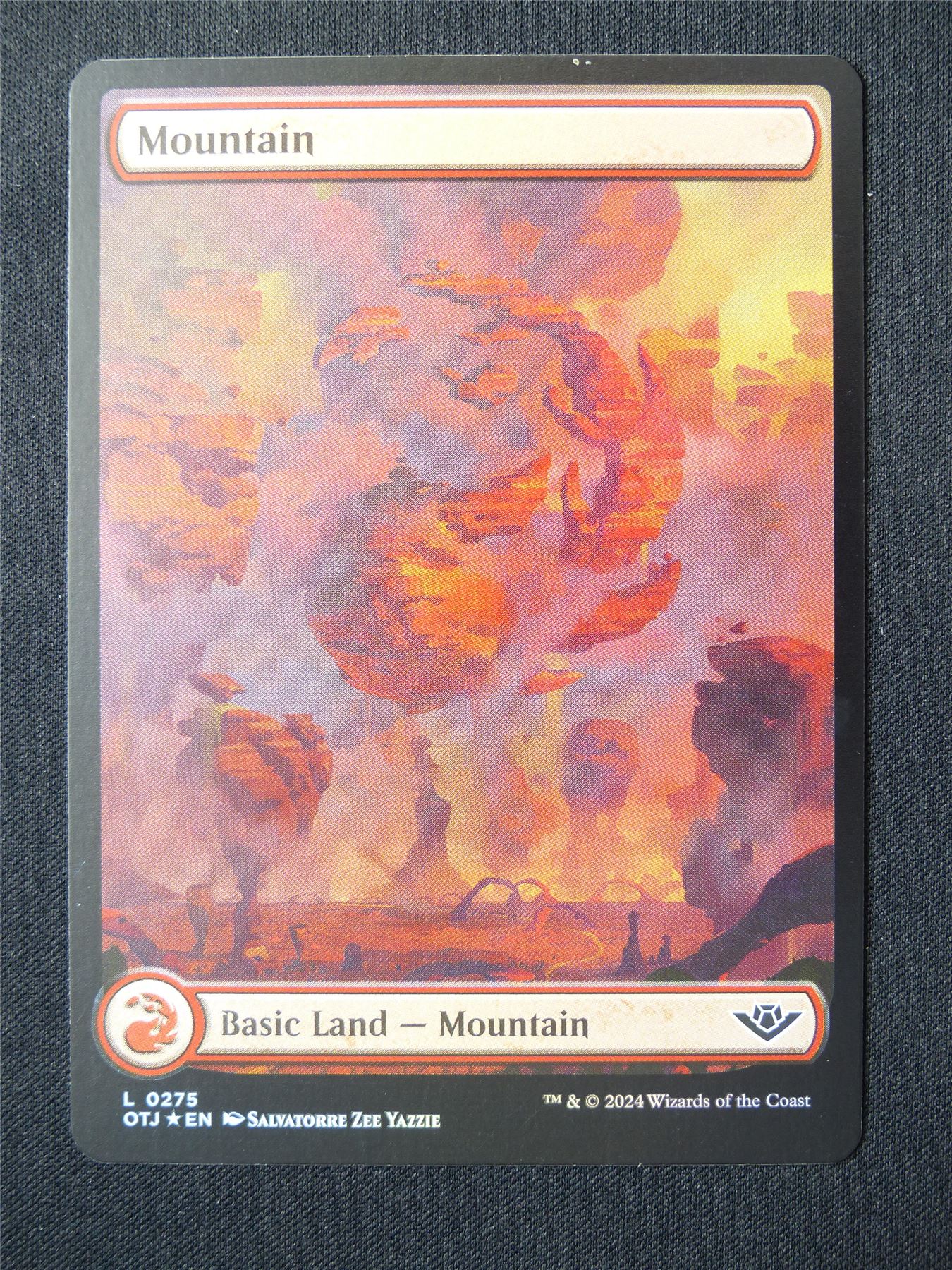 Mountain Full Art 0275 Foil - OTJ - Mtg Card #5B2