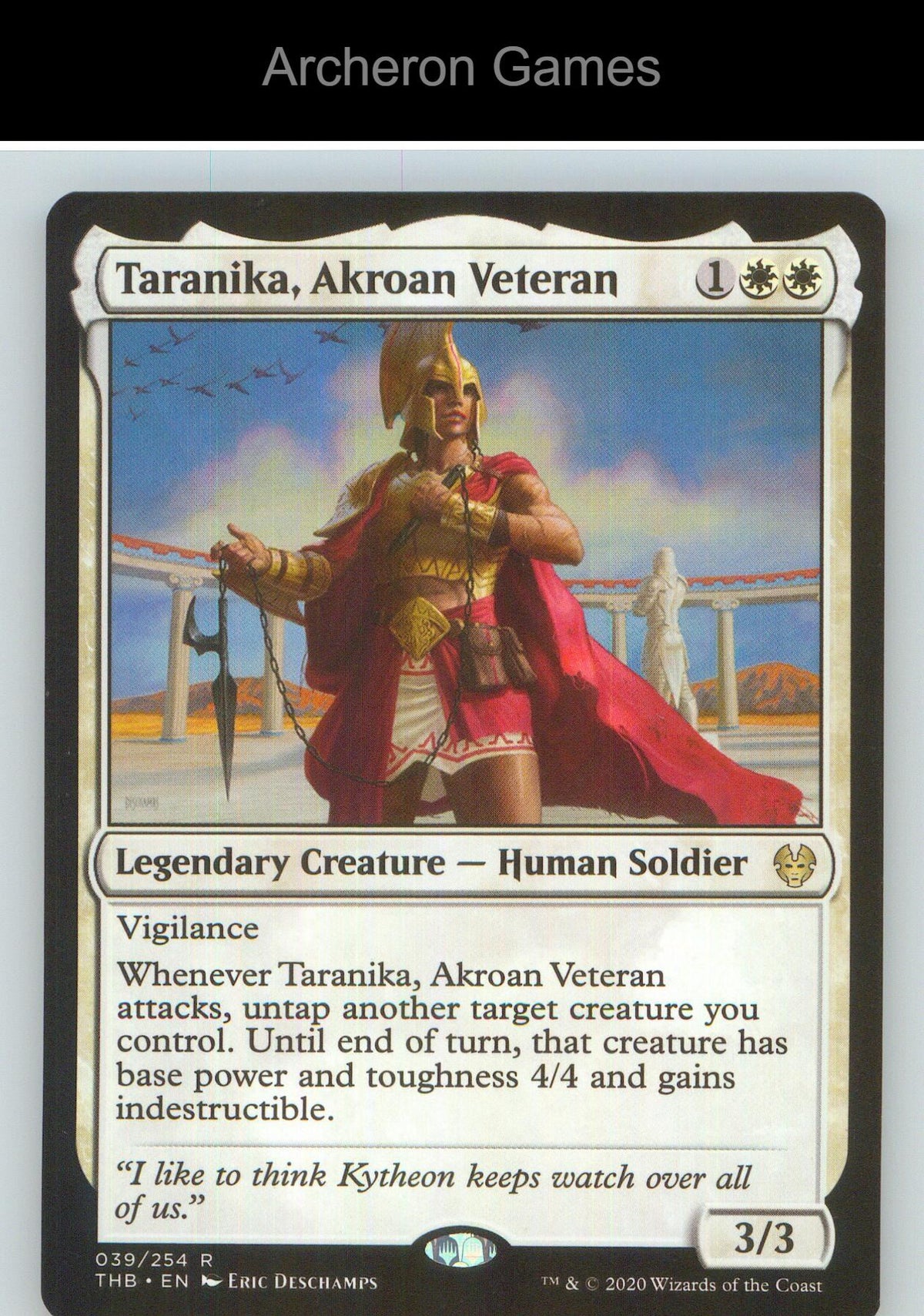 Taranika, Akroan Veteran THB 39 R MTG Card NM/EX+