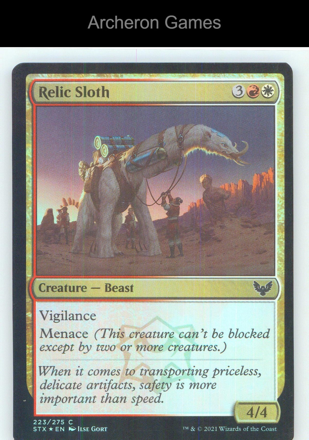 Relic Sloth STX 223 C MTG Card NM/EX+ Foil