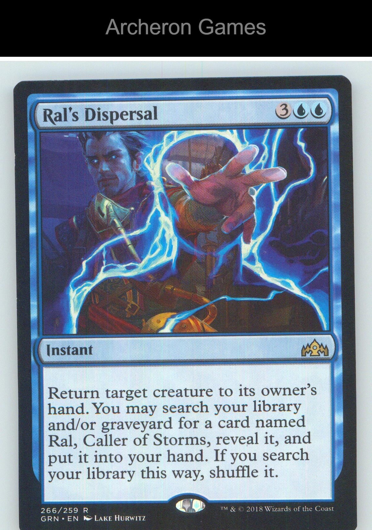 Ral's Dispersal GRN 266 R MTG Card NM/EX+