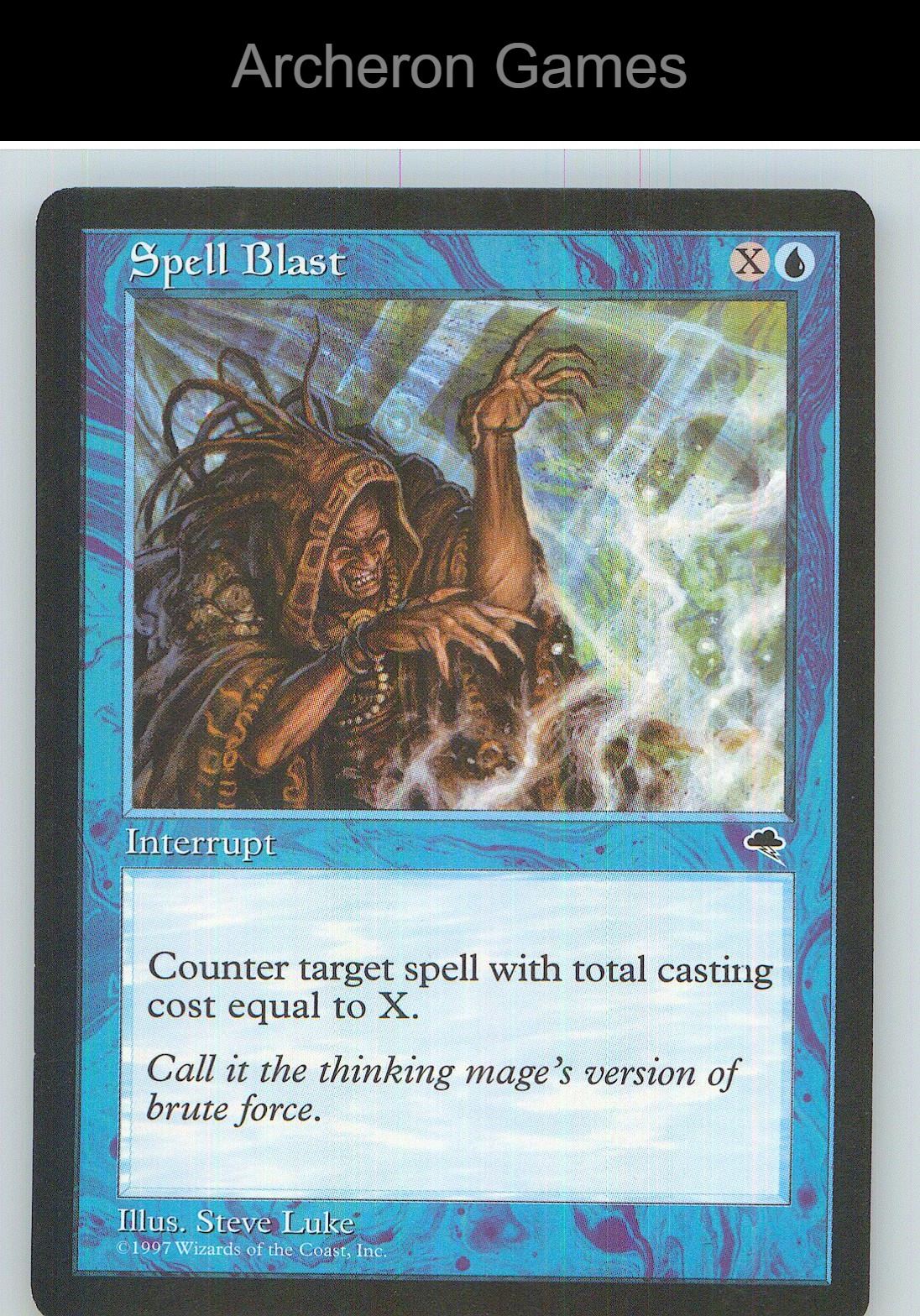 Spell Blast TMP 89 C MTG Card NM/EX+