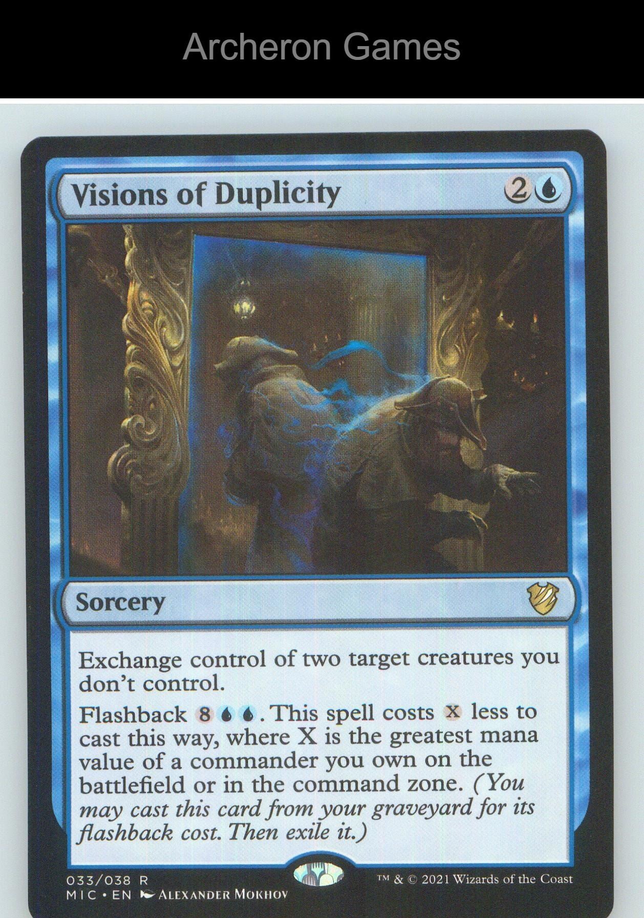 Visions of Duplicity MIC 33 R MTG Card NM/EX+