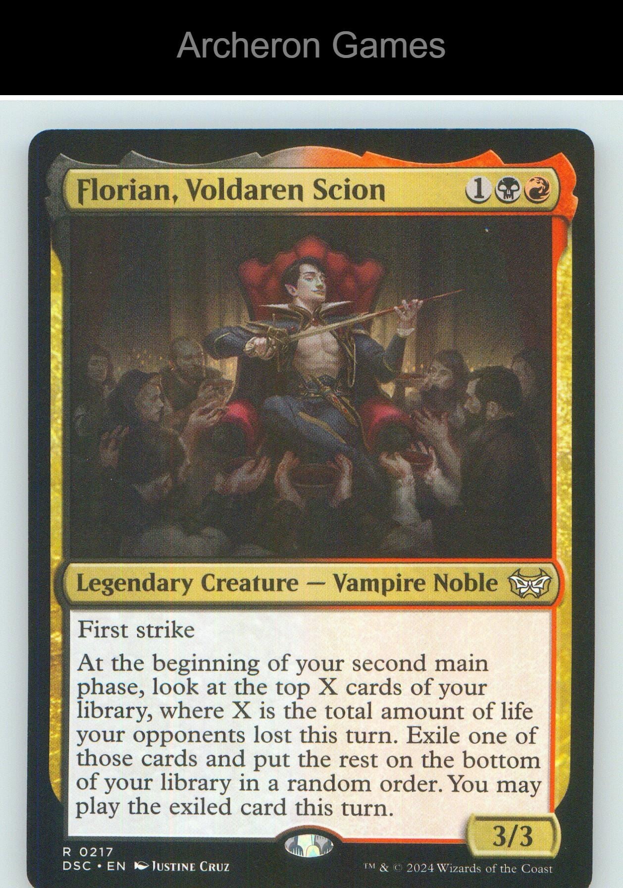 Florian, Voldaren Scion 217 R MTG Card NM/EX+
