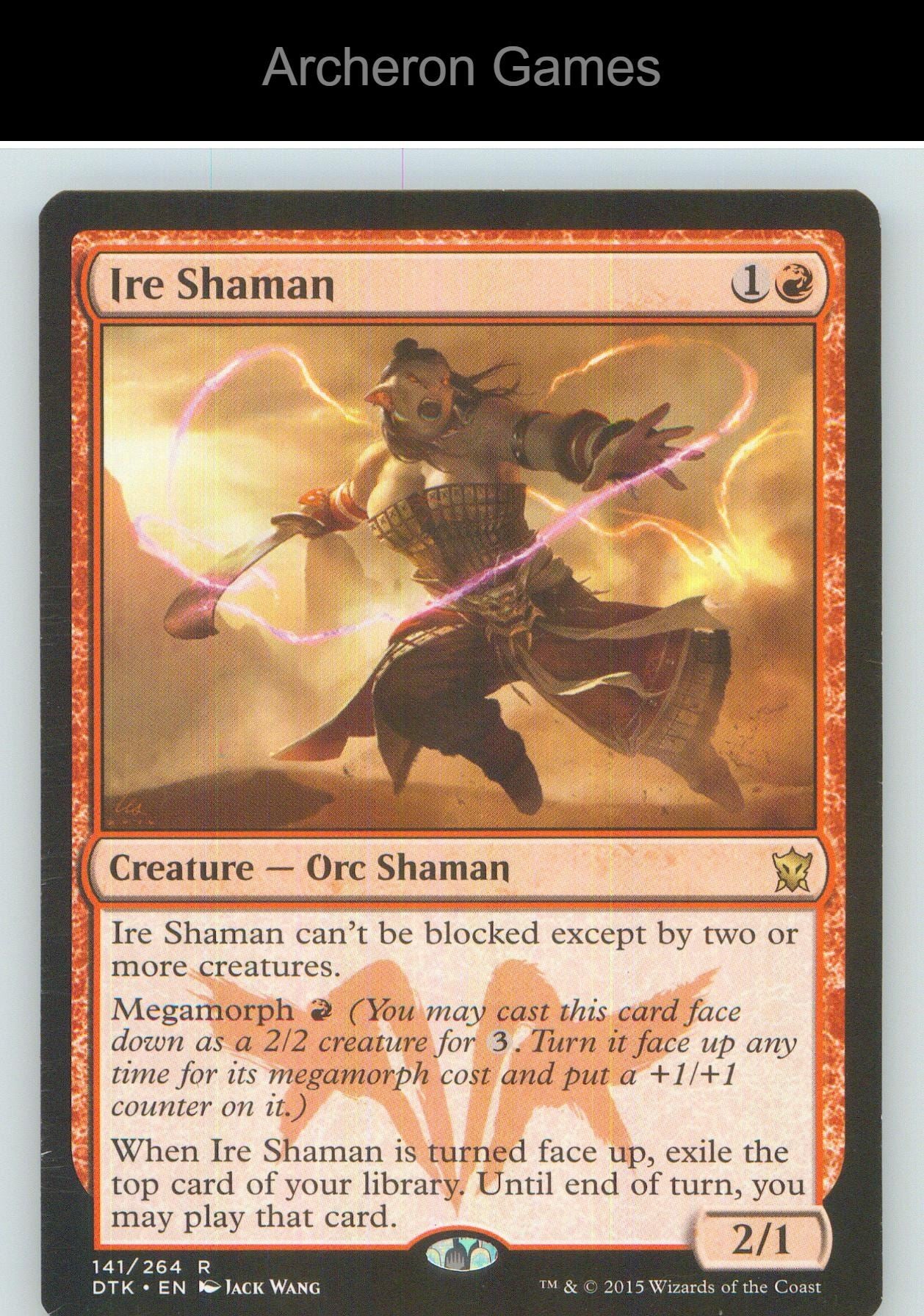 Ire Shaman DTK 141 R MTG Card NM/EX+