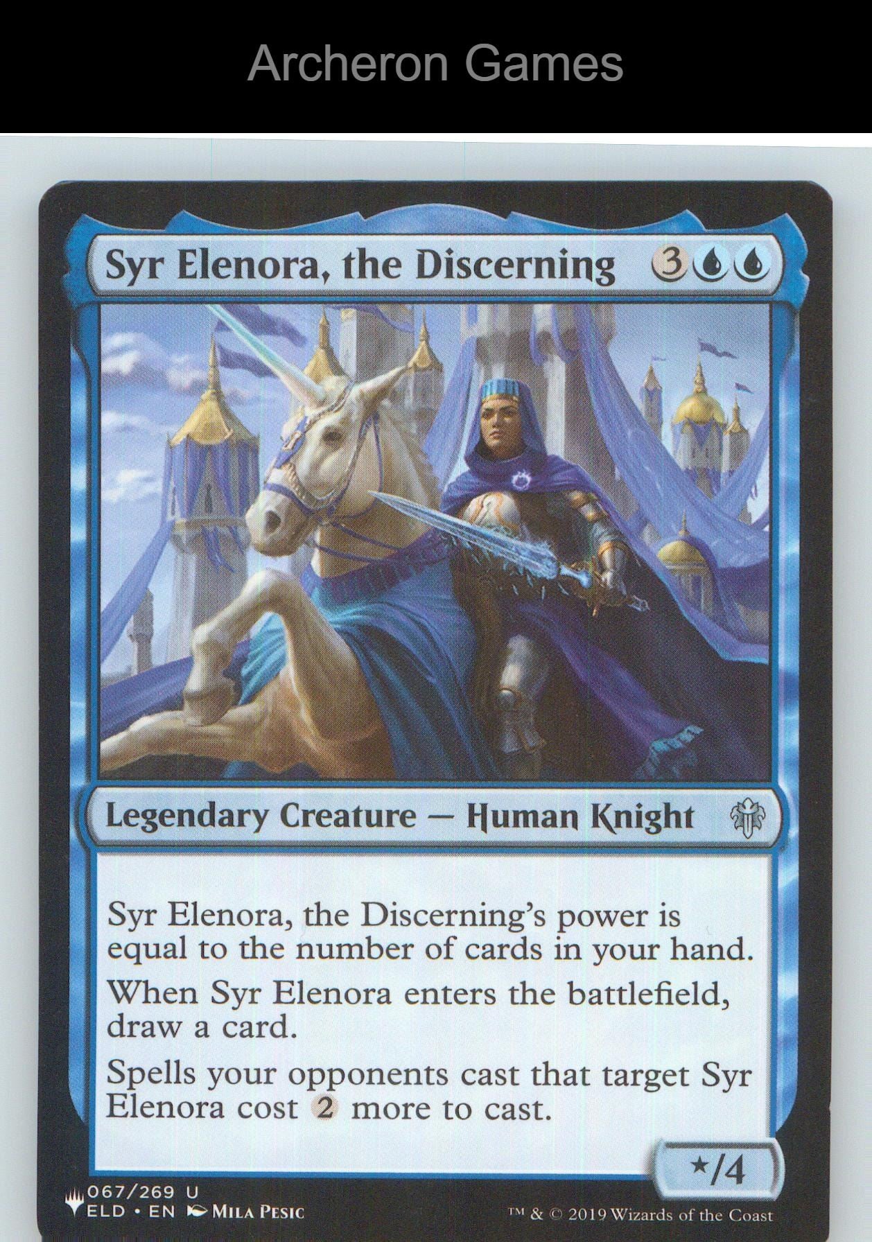 Syr Elenora, the Discerning ELD 67 UC MTG Card NM/EX+