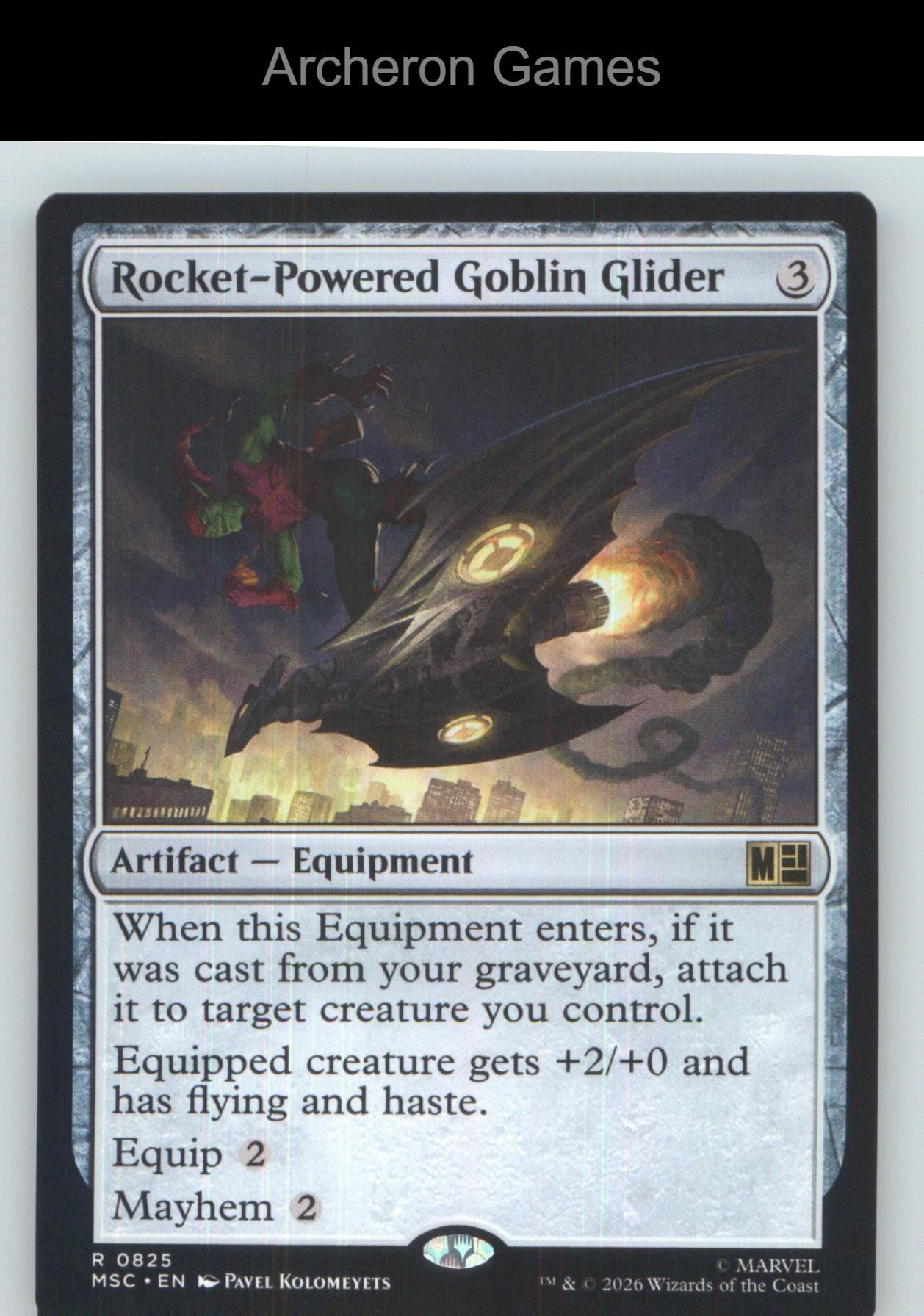 Rocket-Powered Goblin Glider MSC 825 R MTG Card NM/EX+