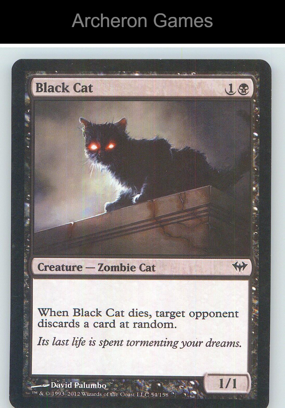Black Cat DKA 54 C MTG Card NM/EX+