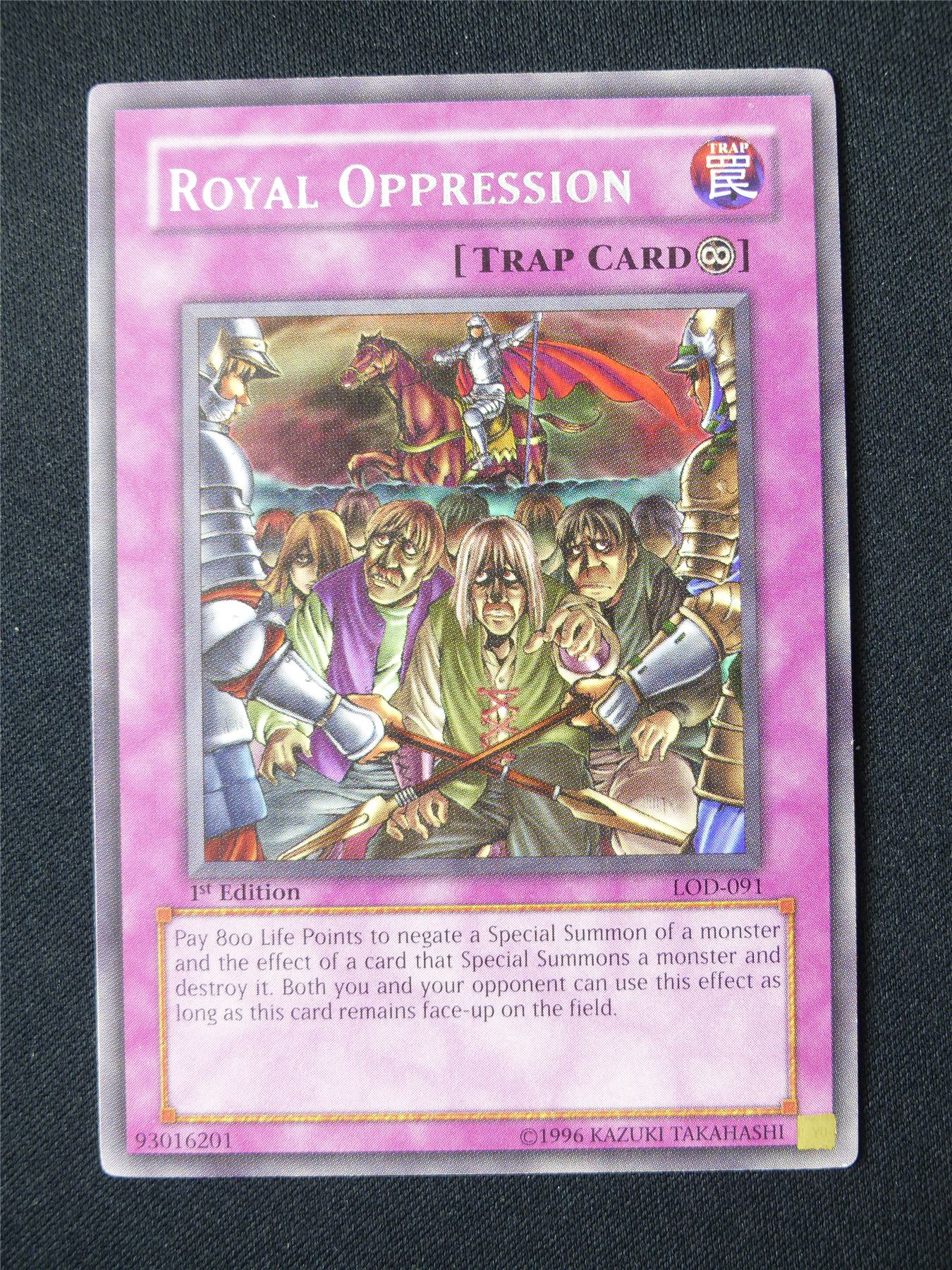 Royal Oppression LOD Rare - 1st ed Yugioh Card #1SV