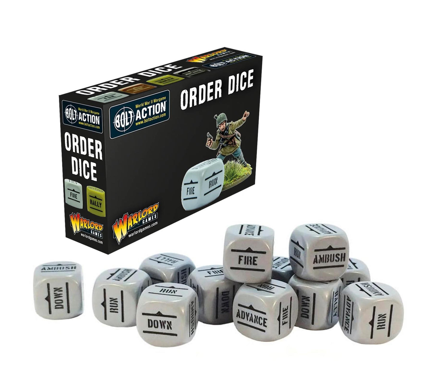 Order Dice Grey - Bolt Action