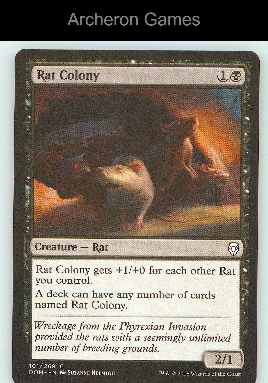 Rat Colony DOM 101 C MTG Card NM/EX+