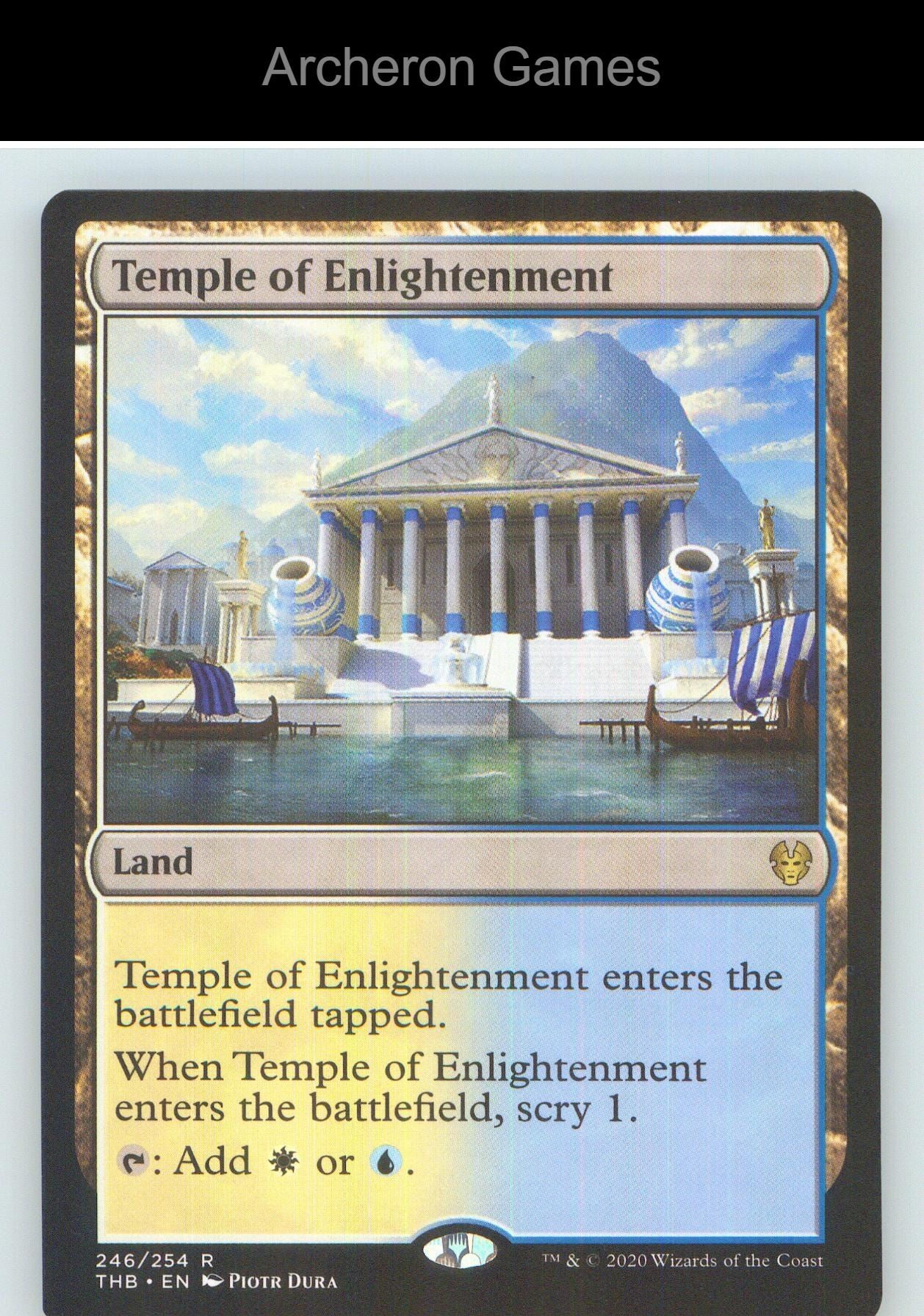 Temple of Enlightenment THB 246 R MTG Card NM/EX+