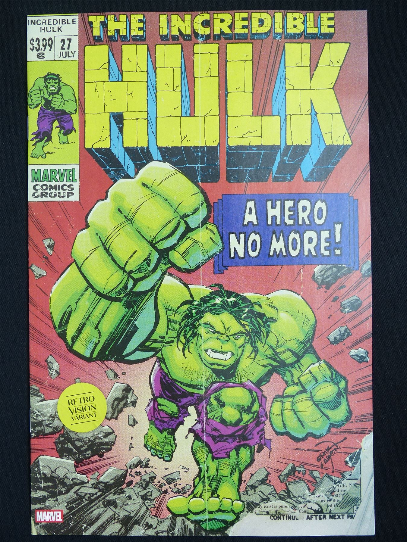 The Incredible HULK #27 Variant - Sep 2025 Marvel Comic #2K7