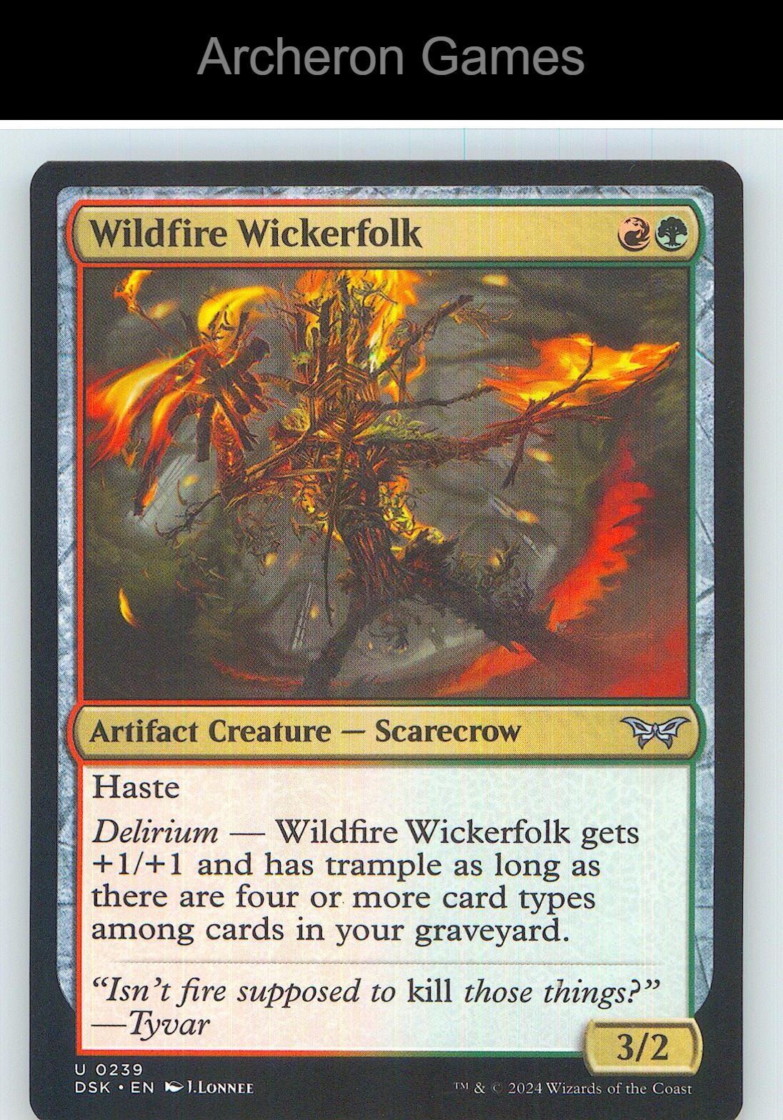 Wildfire Wickerfolk DSK 239 UC MTG Card NM/EX+