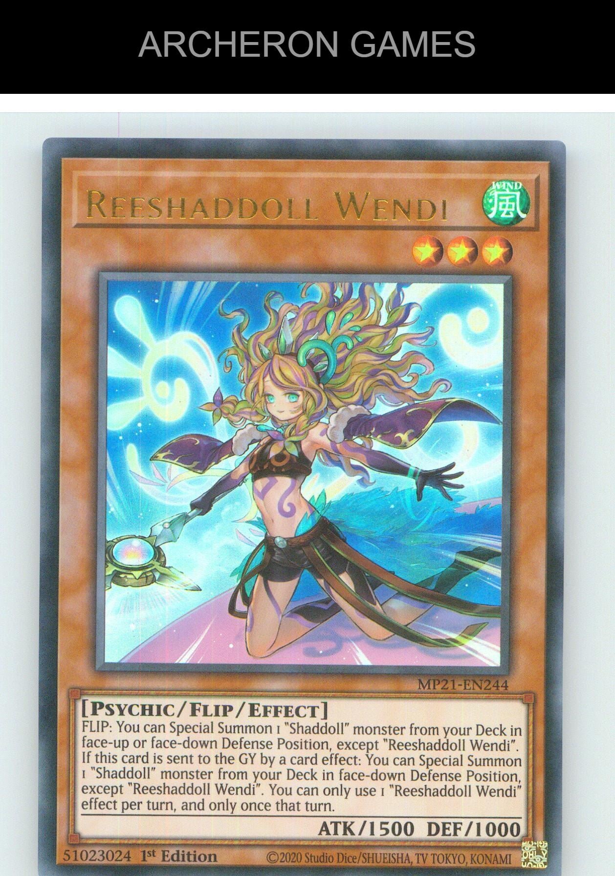 Reeshaddoll Wendi UR YUGIOH Card 1st Edition