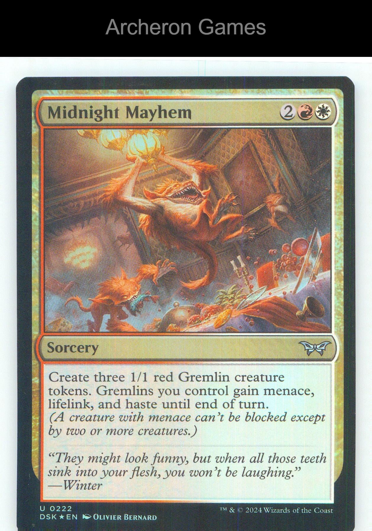 Midnight Mayhem DSK 222 UC MTG Card NM/EX+ Foil