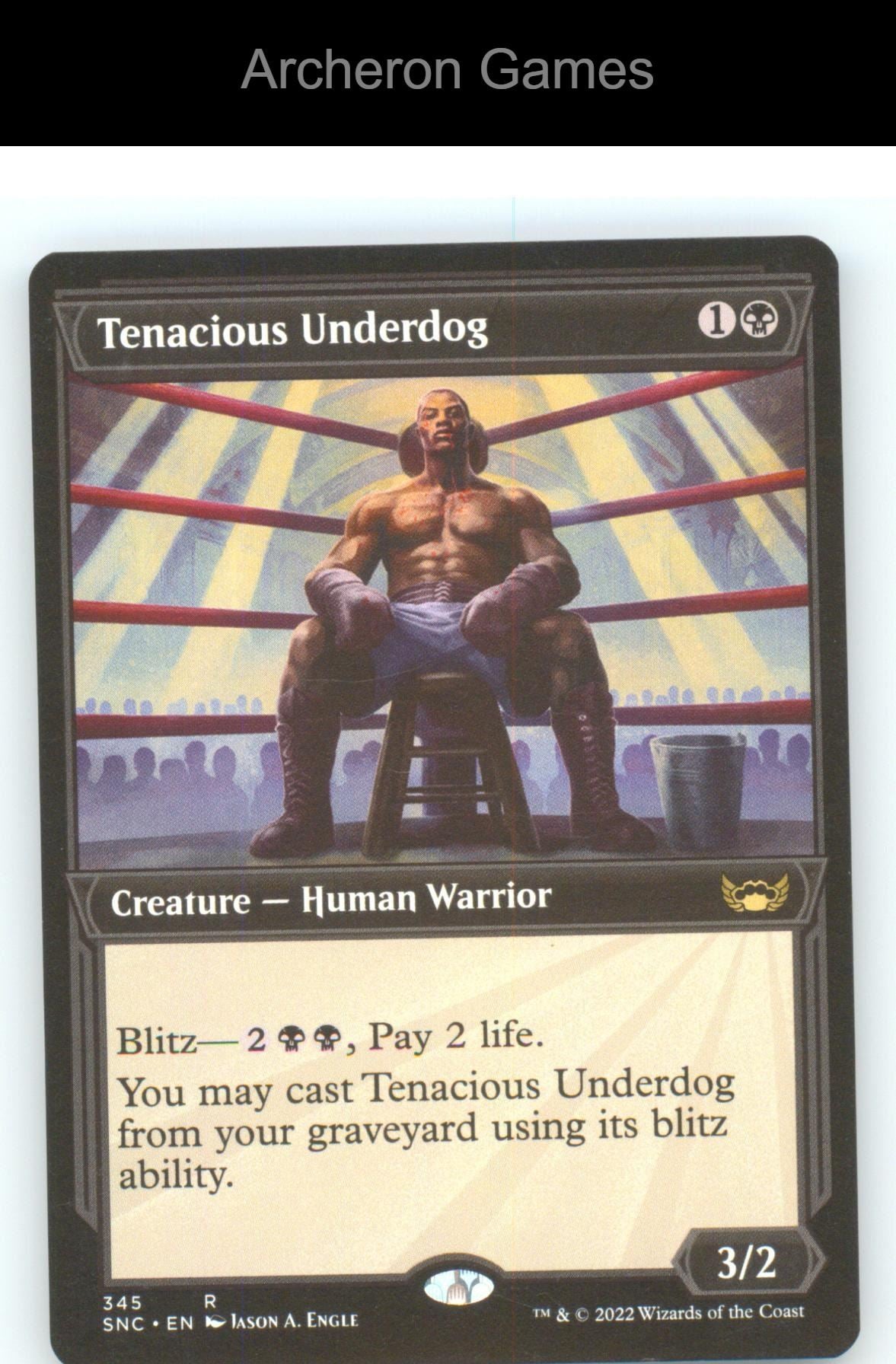 Tenacious Underdog (Showcase) SNC 345 R MTG Card NM/EX+