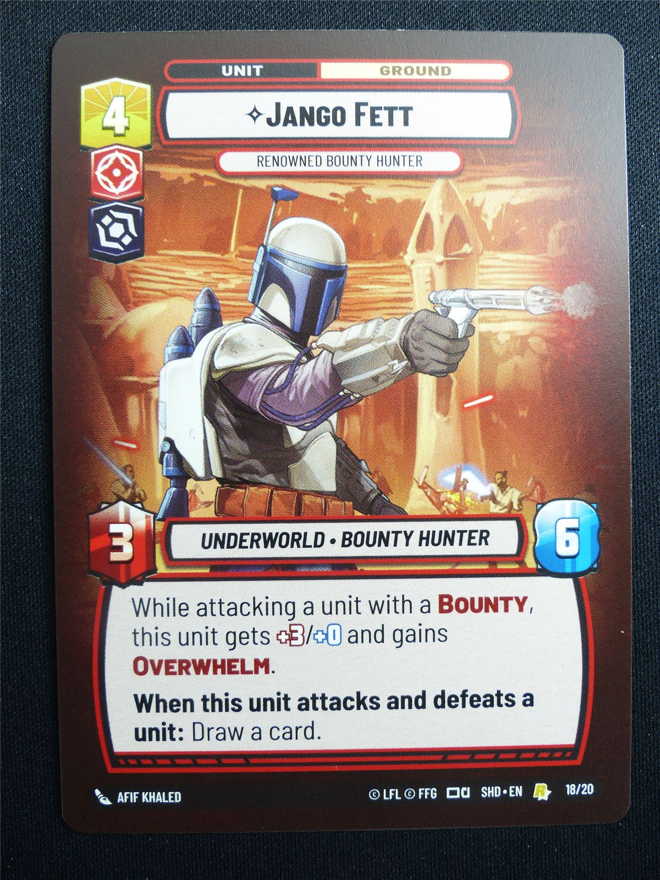 Jango Fett 18/20 Promo - Star Wars Unlimited Card #4HP