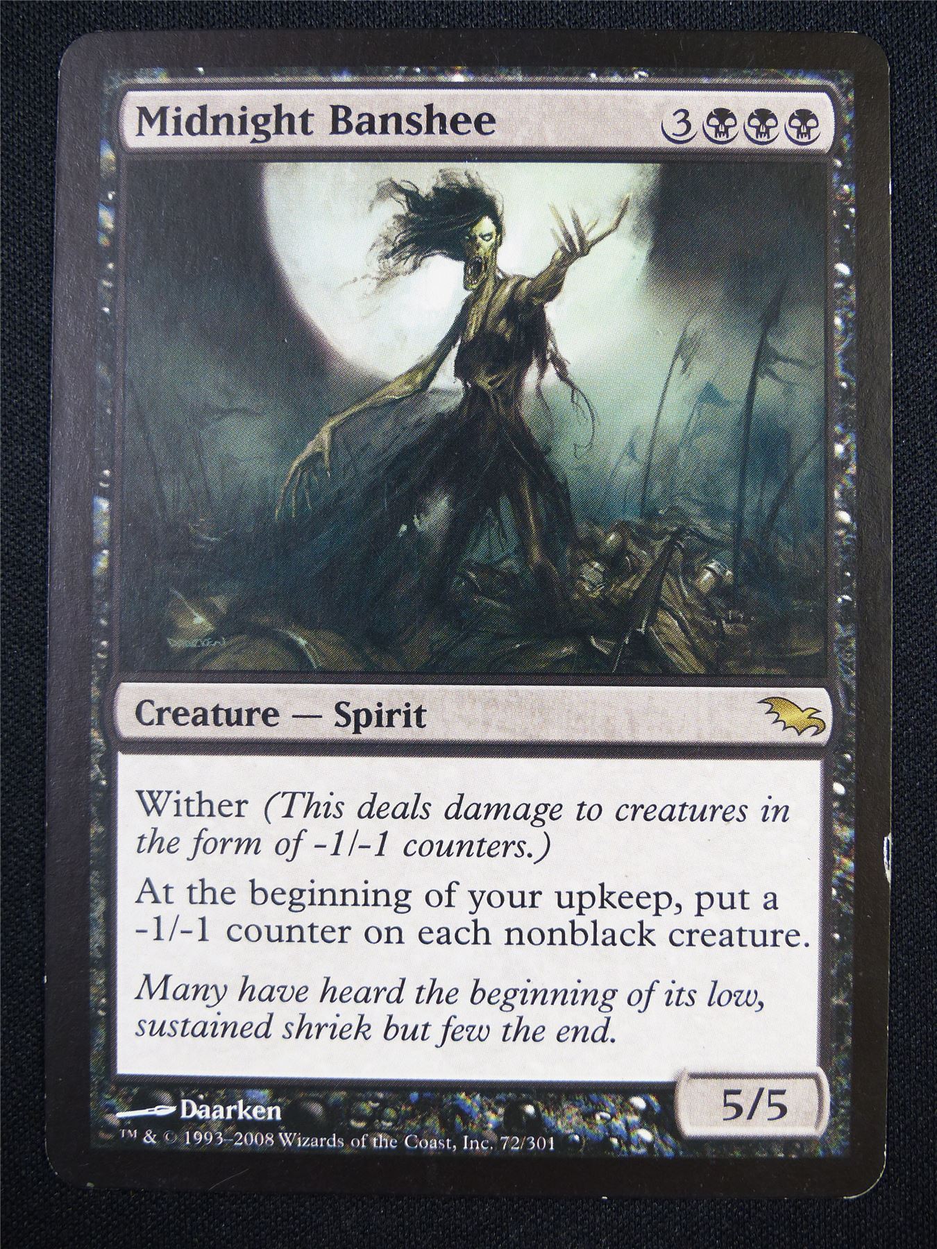 Midnight Banshee played - SHM - Mtg Card #2IH