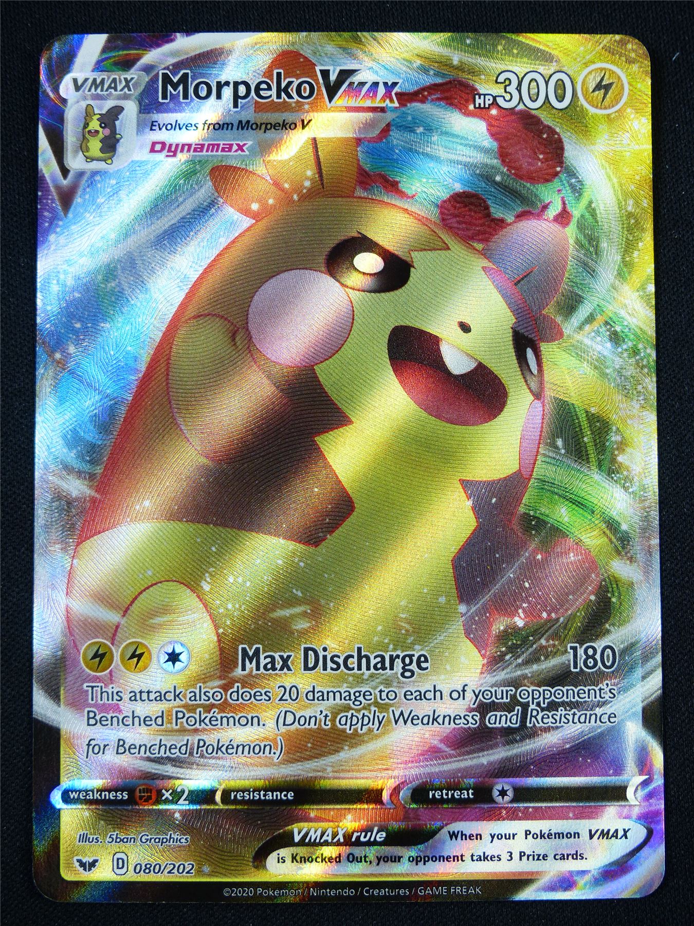 Morpeko Vmax 080/202 Textured Holo - Pokemon Card #DC