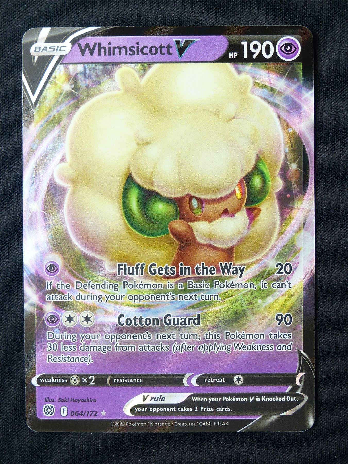 Whimsicott V 064/172 Holo - Pokemon Card #6MZ