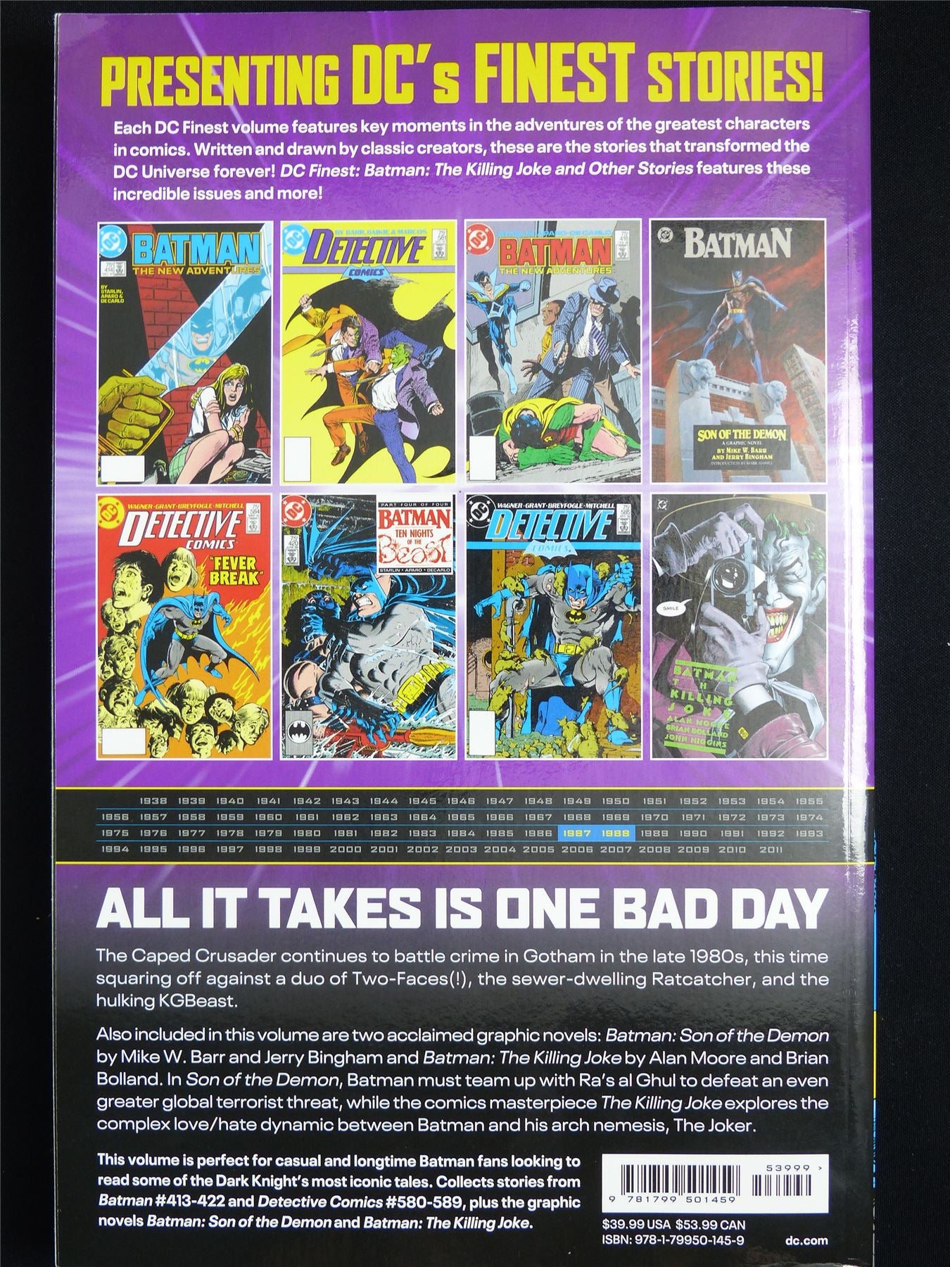 Batman Finest: The Killing Joke and Other Stories - DC Graphic Softback #2PQ