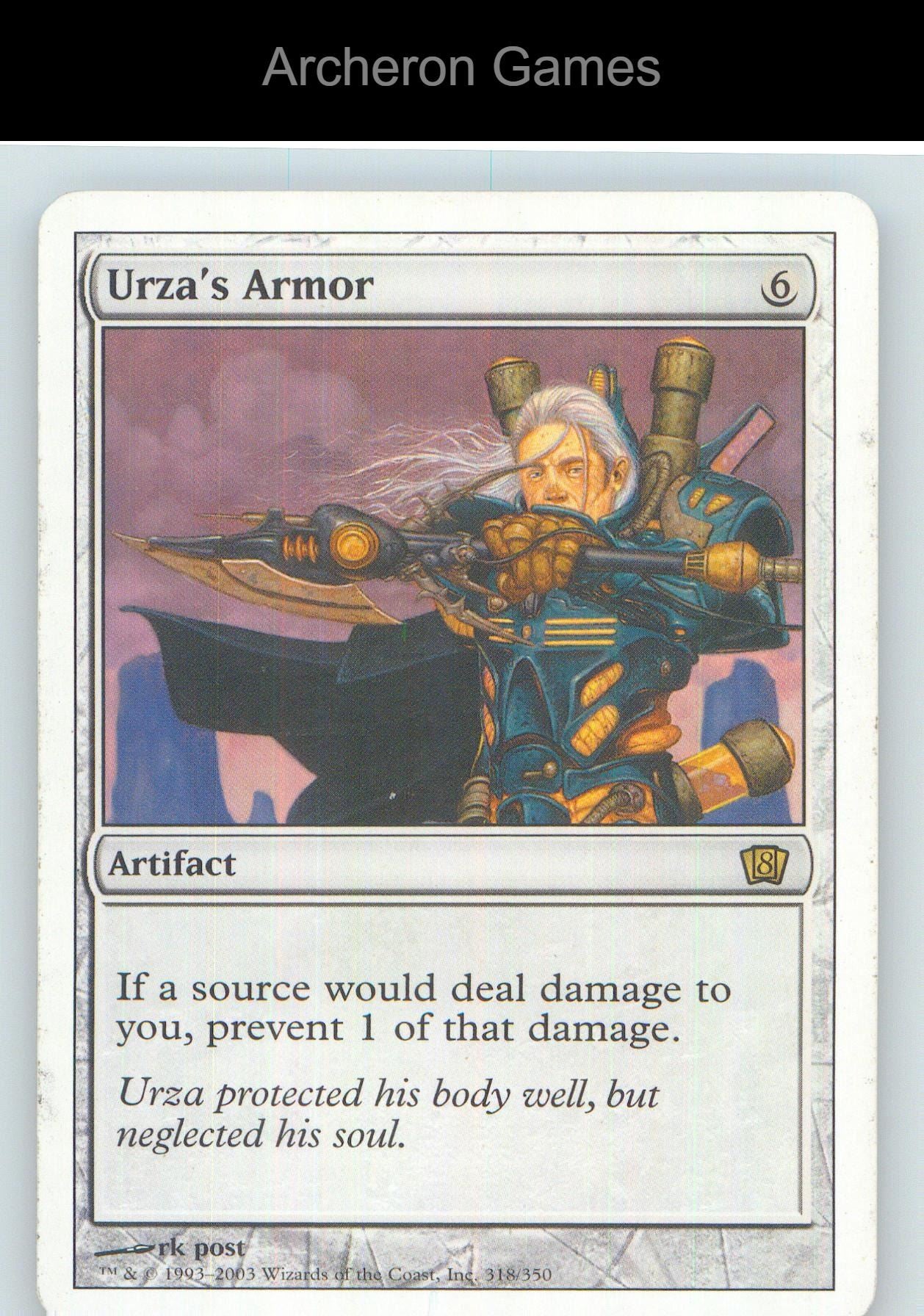 Urza's Armor 8ED 318 R MTG Card NM/EX+