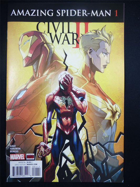 Amazing SPIDER-MAN #1 - Civil War 2 - Marvel Comic #HI