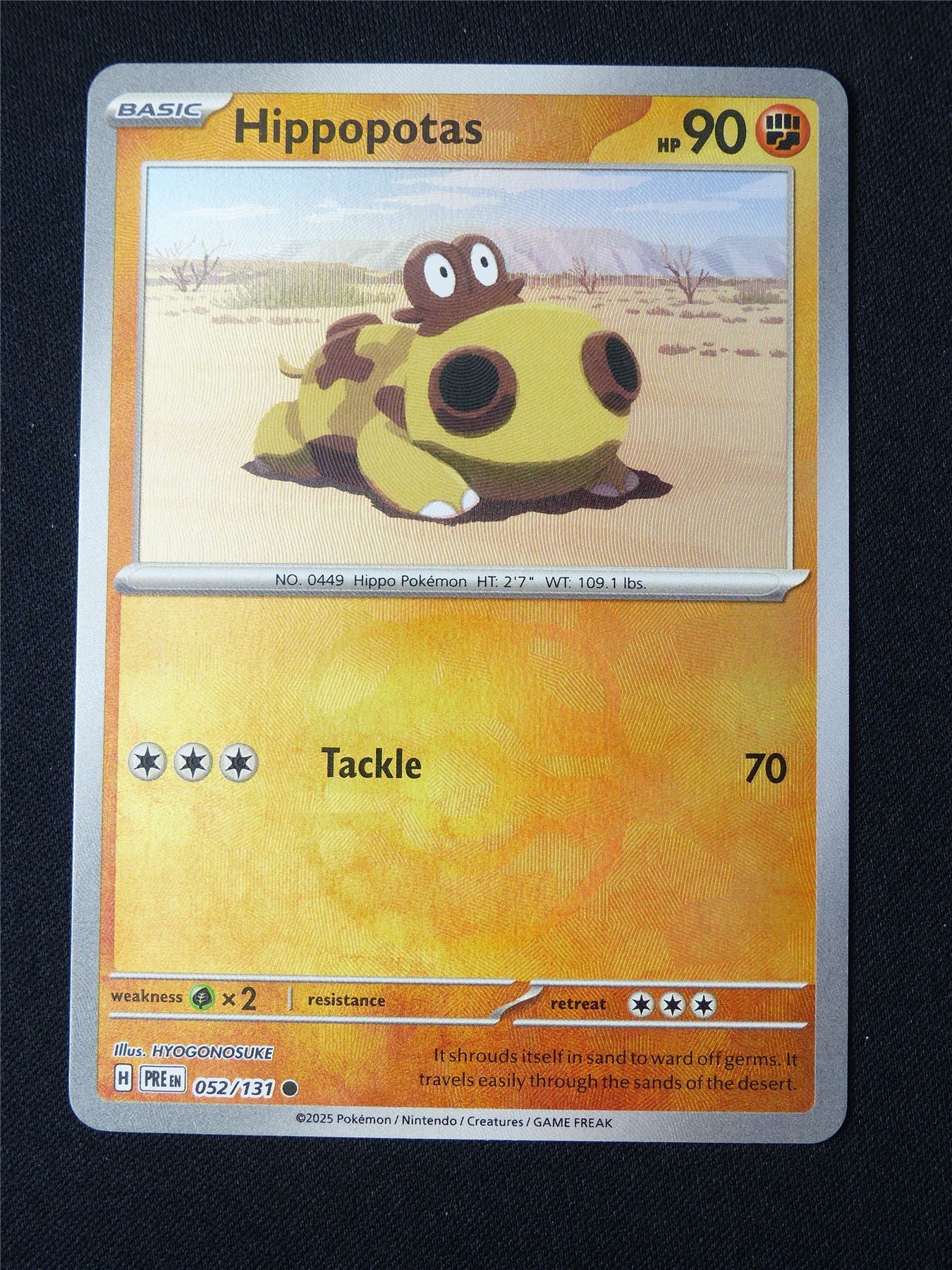 Hippopotas 052/131 Master Ball Holo - Pokemon Card #1X9
