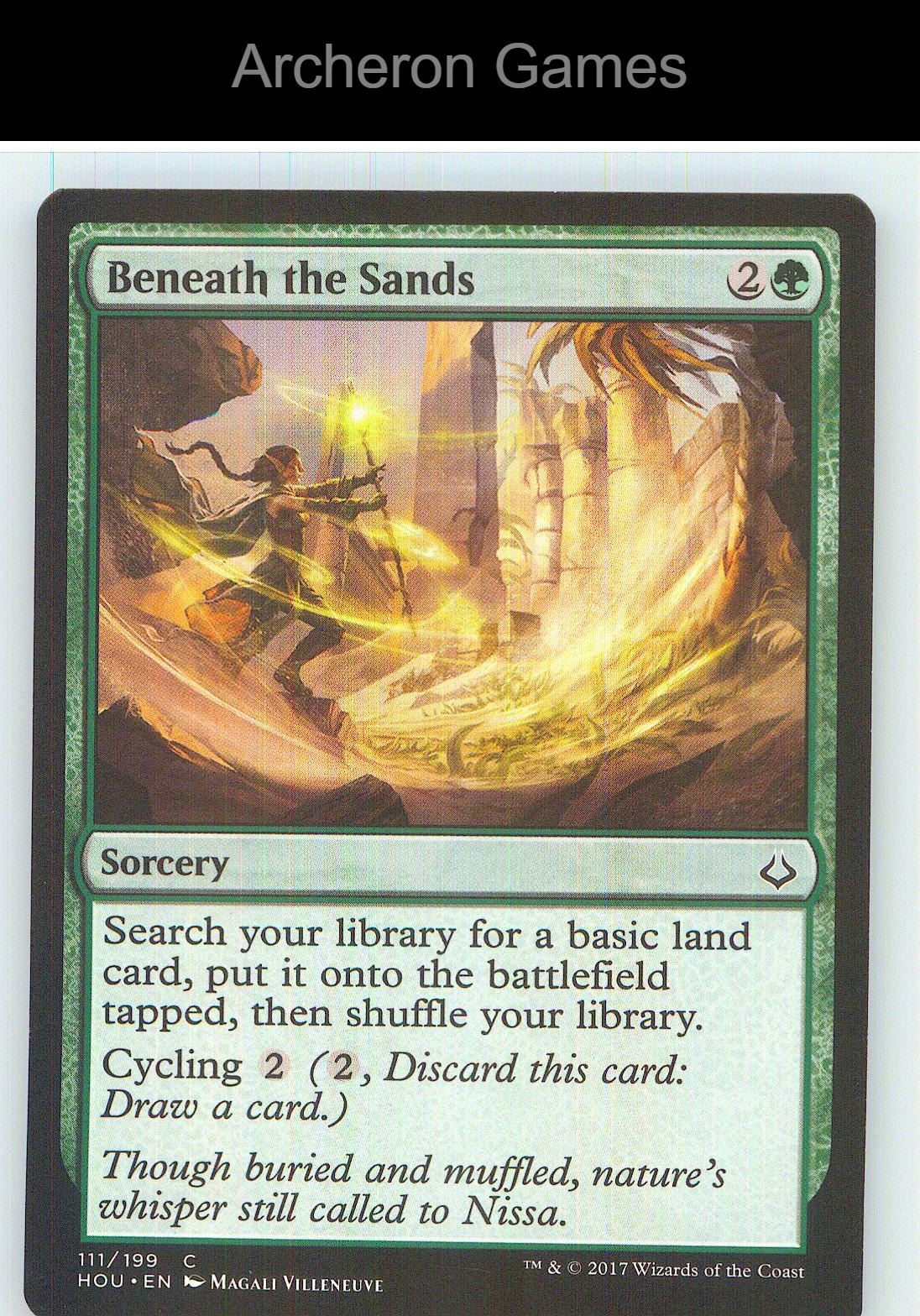 Beneath the Sands HOU 111 C MTG Card NM/EX+
