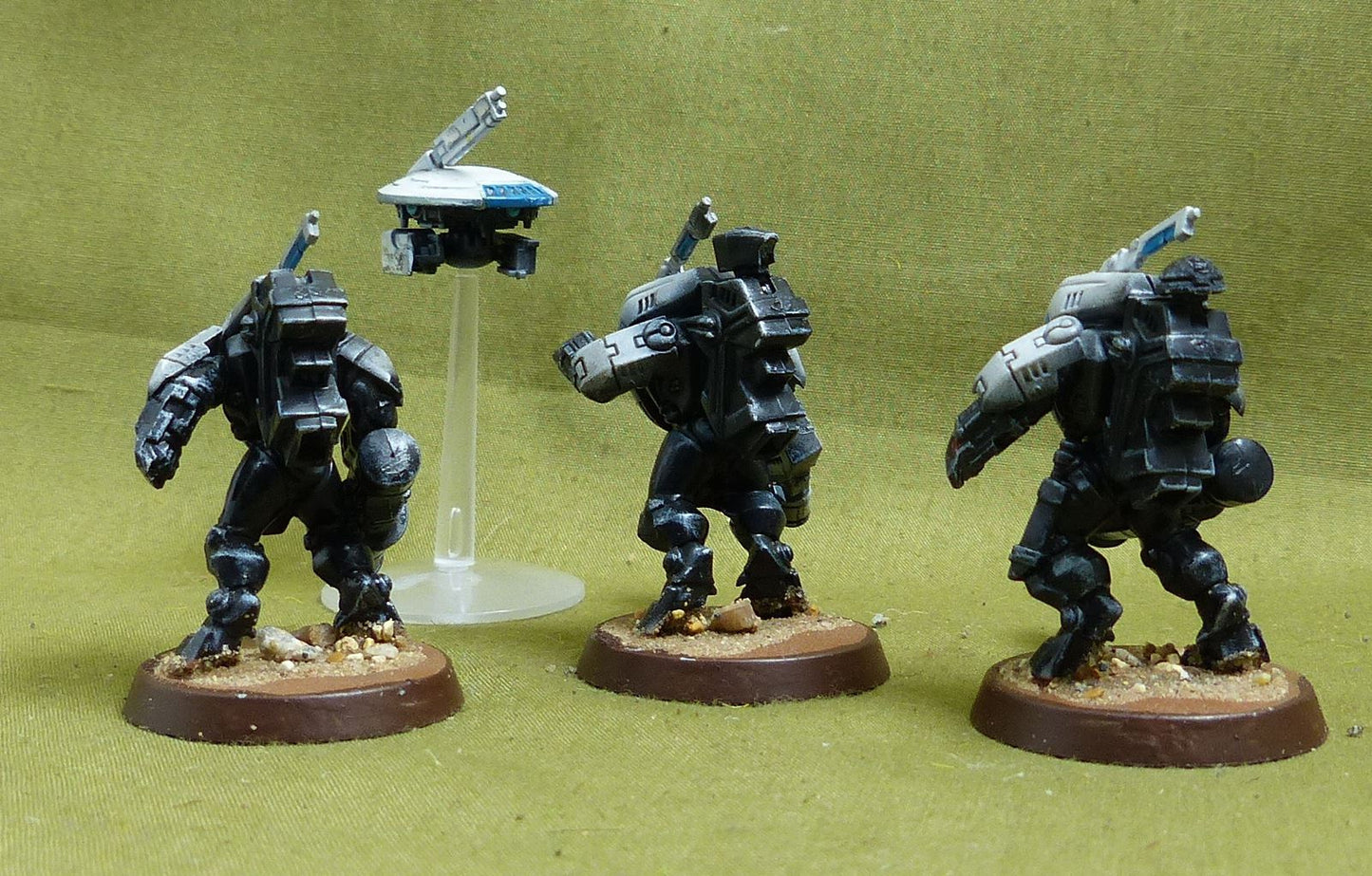 Stealth Battlesuits painted - Tau Empire - Warhammer 40K #2YF