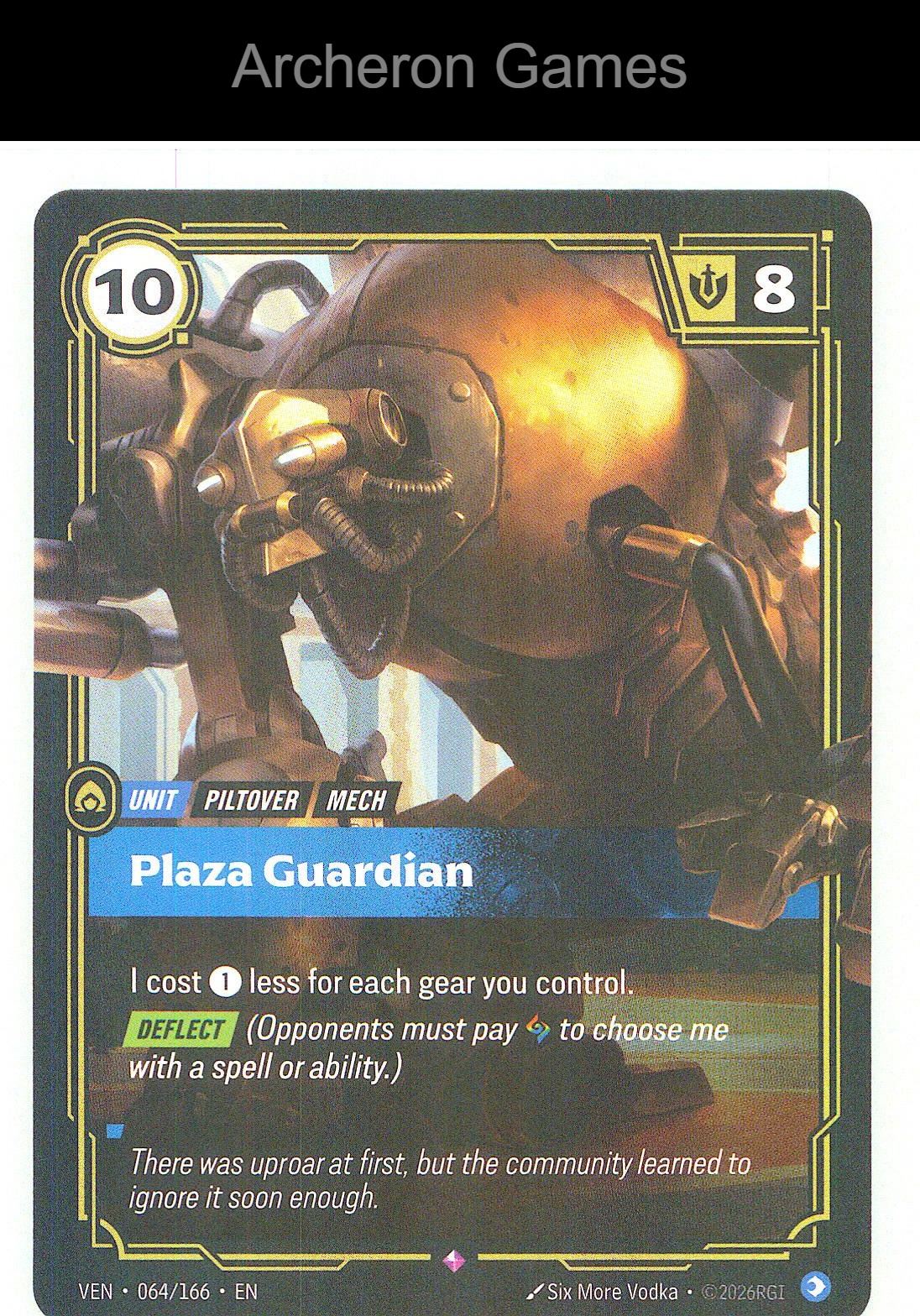 Plaza Guardian VEN 064/166 R Vendetta Riftbound Card