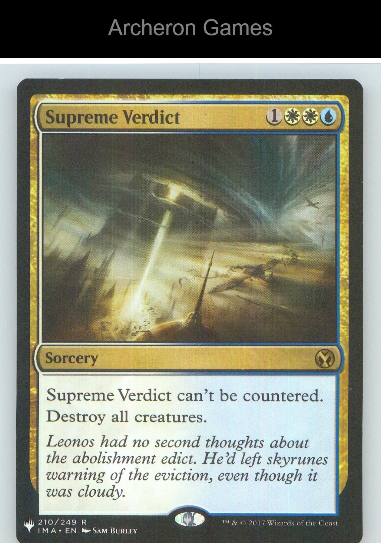Supreme Verdict IMA 210 R MTG Card NM/EX+