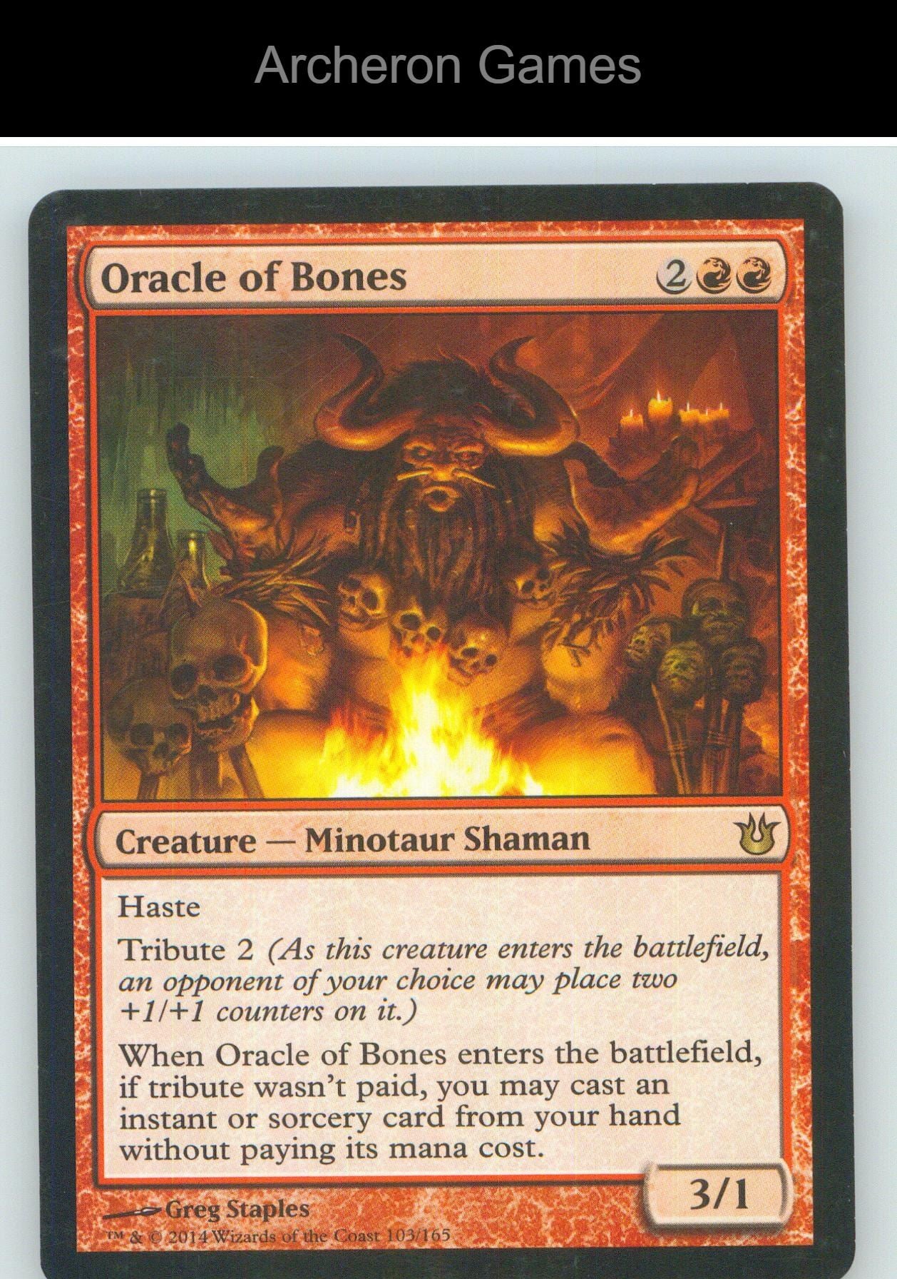 Oracle of Bones BNG 103 R MTG Card NM/EX+
