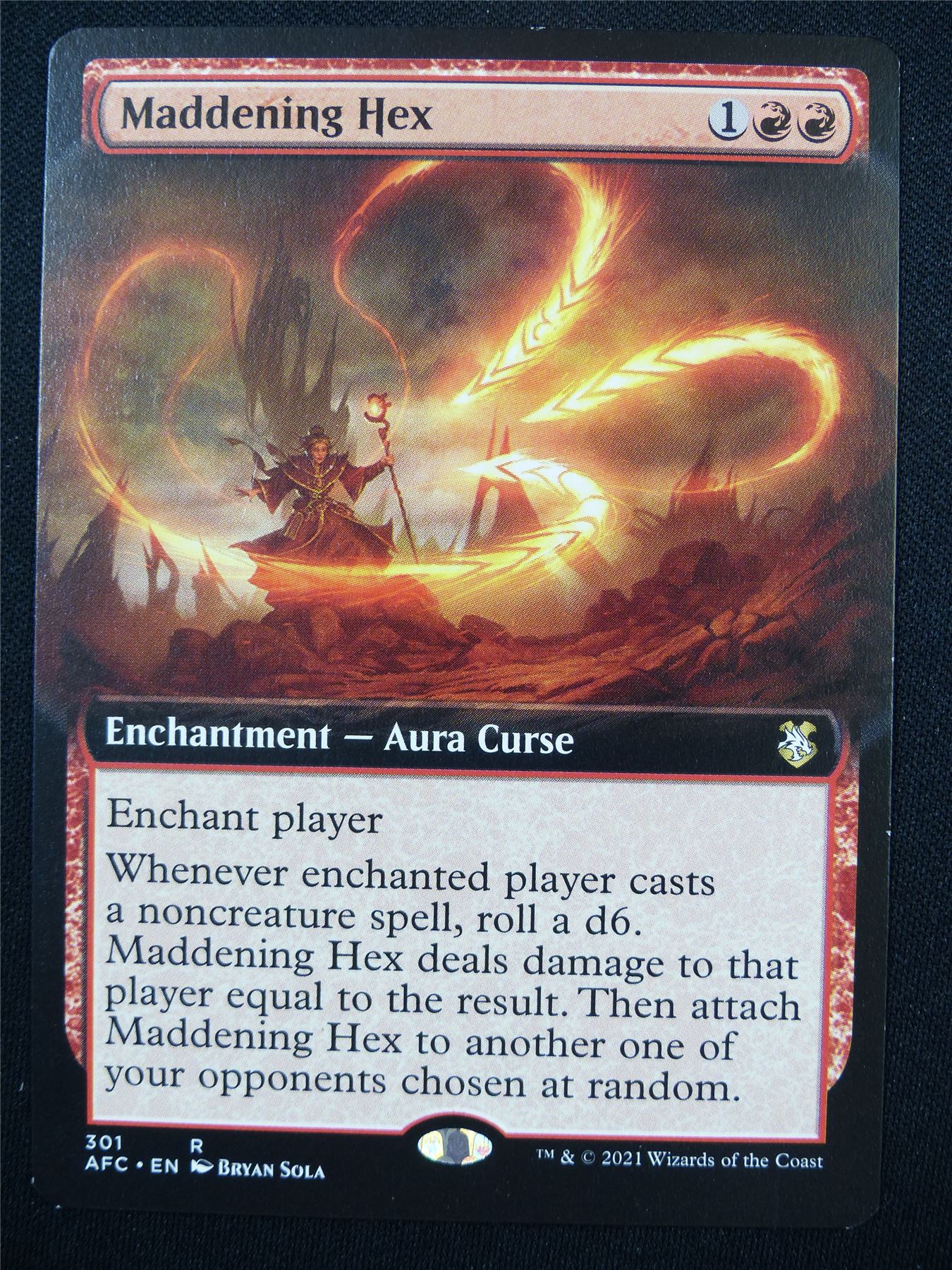 Maddening Hex Extended Art - AFC - Mtg Card #2B7