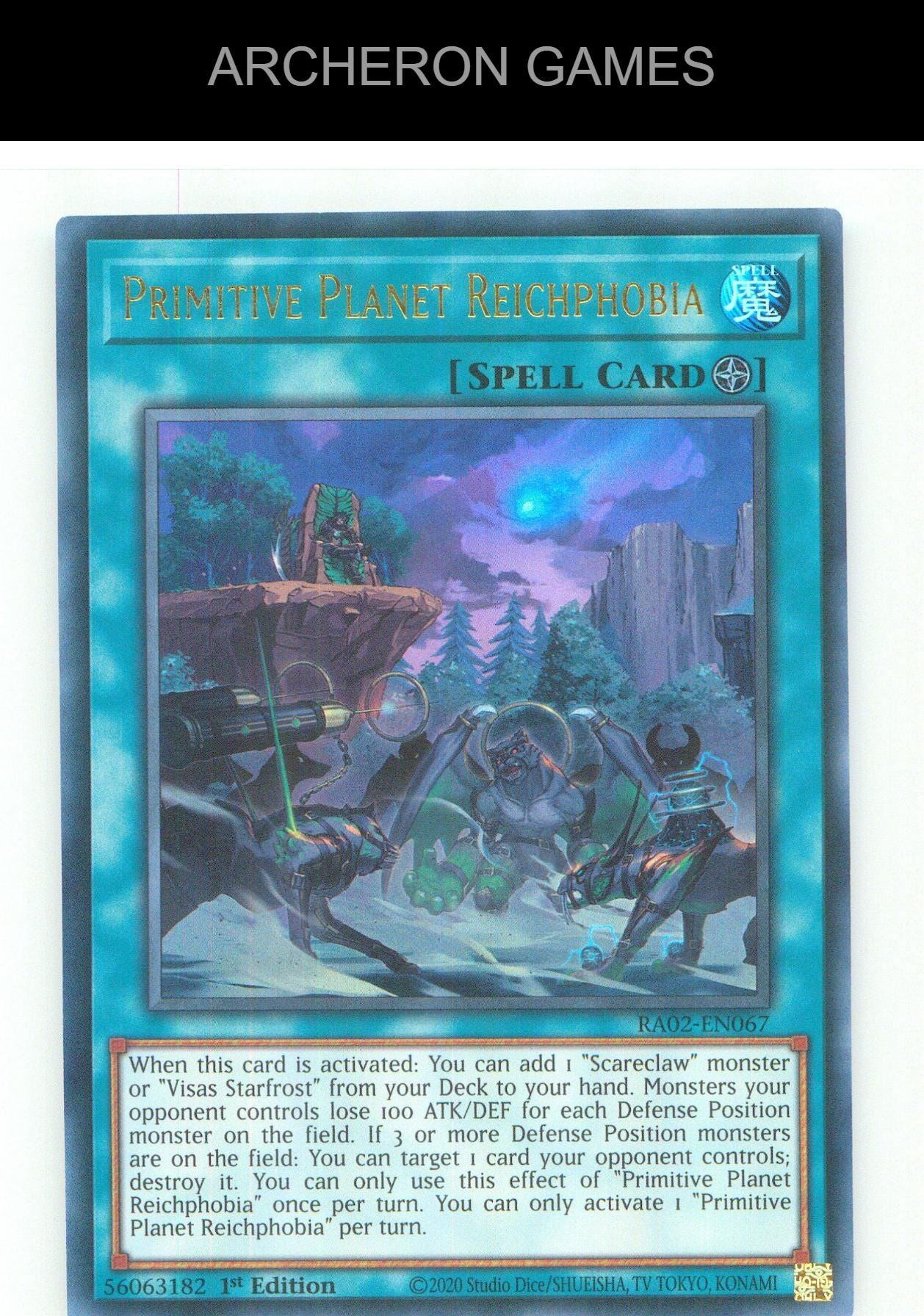 Primitive Planet Reichphobia (UR) UR YUGIOH Card 1st Edition