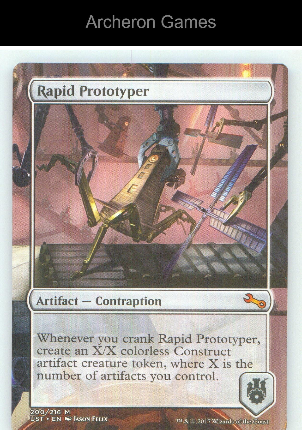 Rapid Prototyper UST 200 Mythic MTG Card NM/EX+