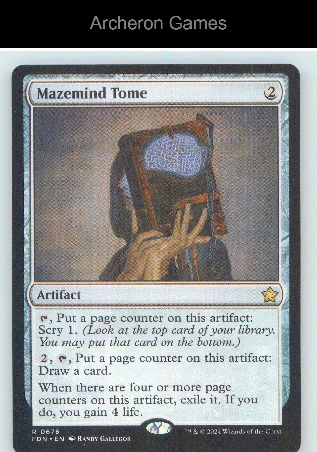 Mazemind Tome FDN 676 R MTG Card NM/EX+