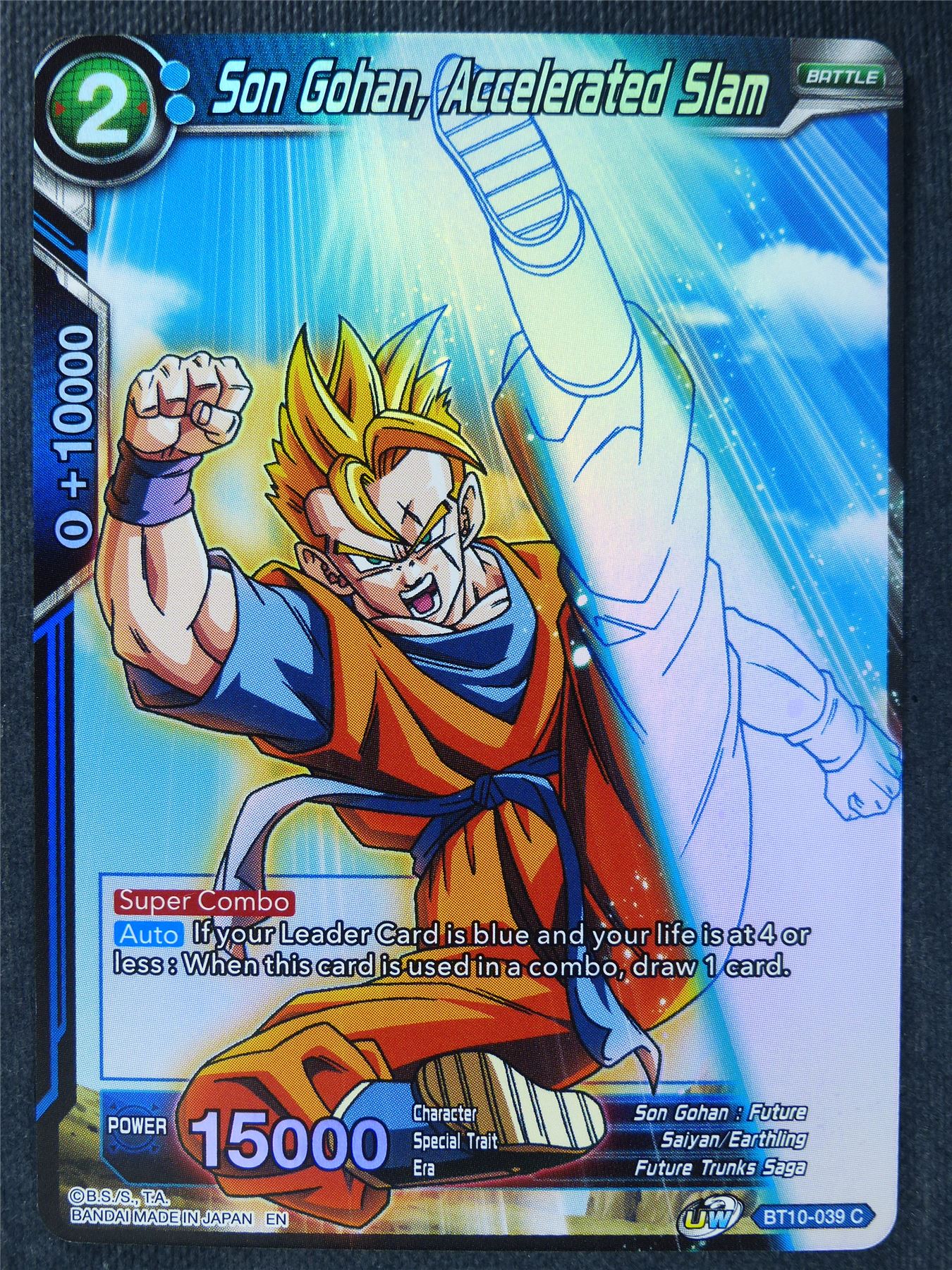 Son Gohan Accelerated Slam C Foil - Dragon Ball Super Cards #3U