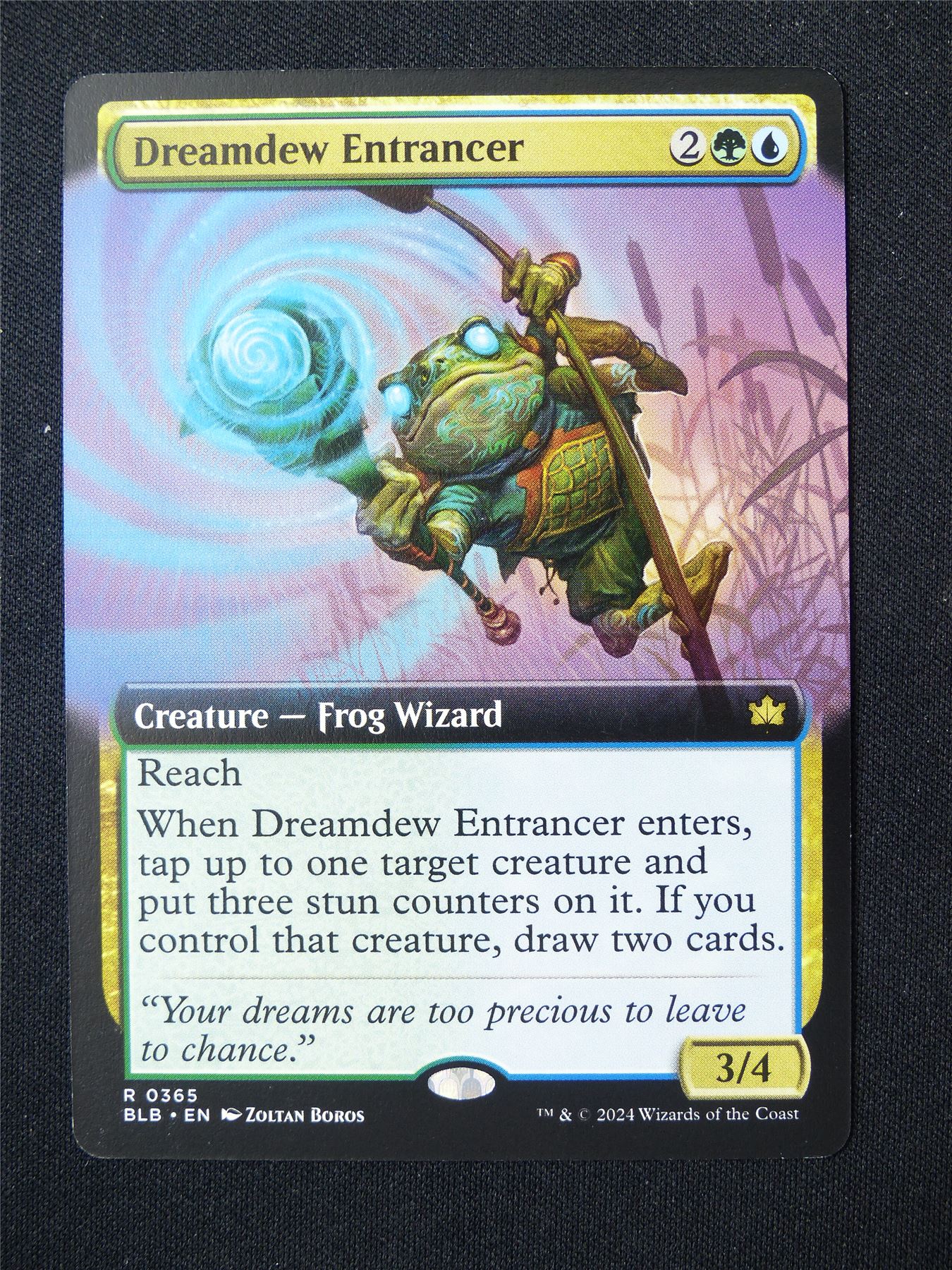 Dreamdew Entrancer Extended Art - BLB - Mtg Card #2G