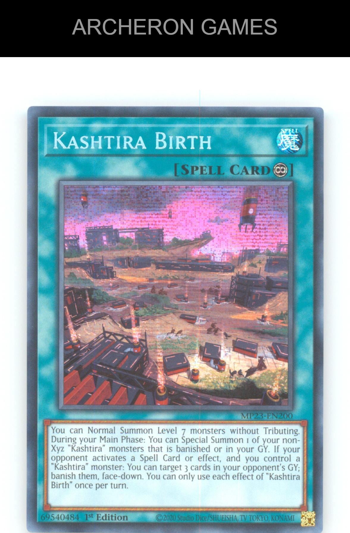 Kashtira Birth Prismatic Secret Rare YUGIOH Card 1st Edition