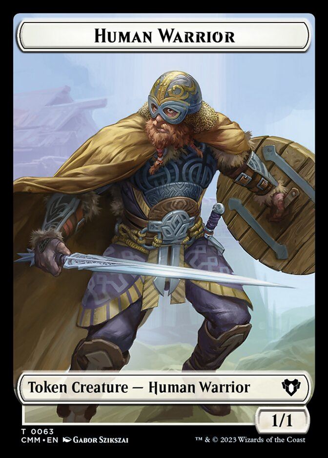 Human Warrior - Commander Masters Tokens tcmm